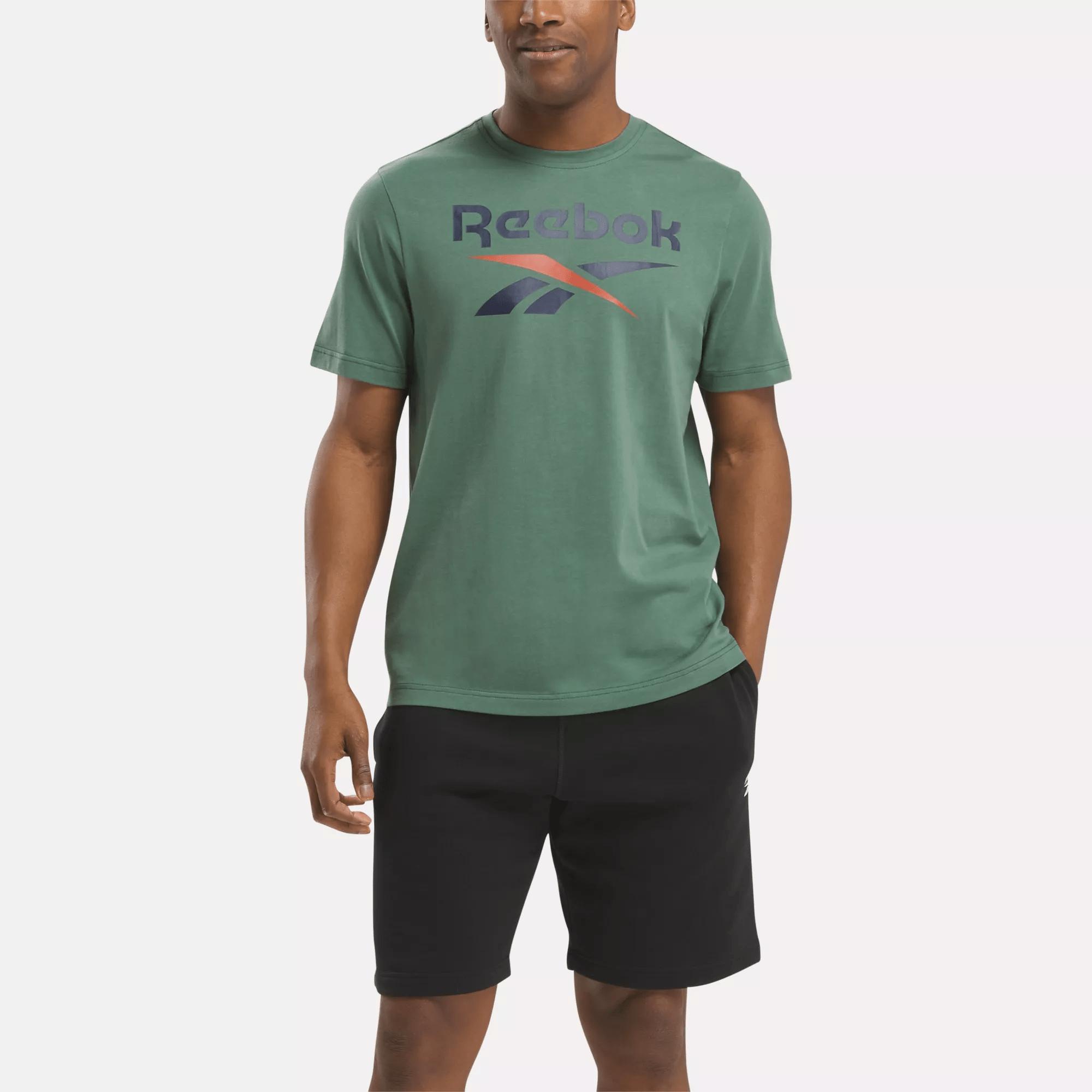 Men's Reebok Identity Big Stacked Logo T-Shirt Male Product Image