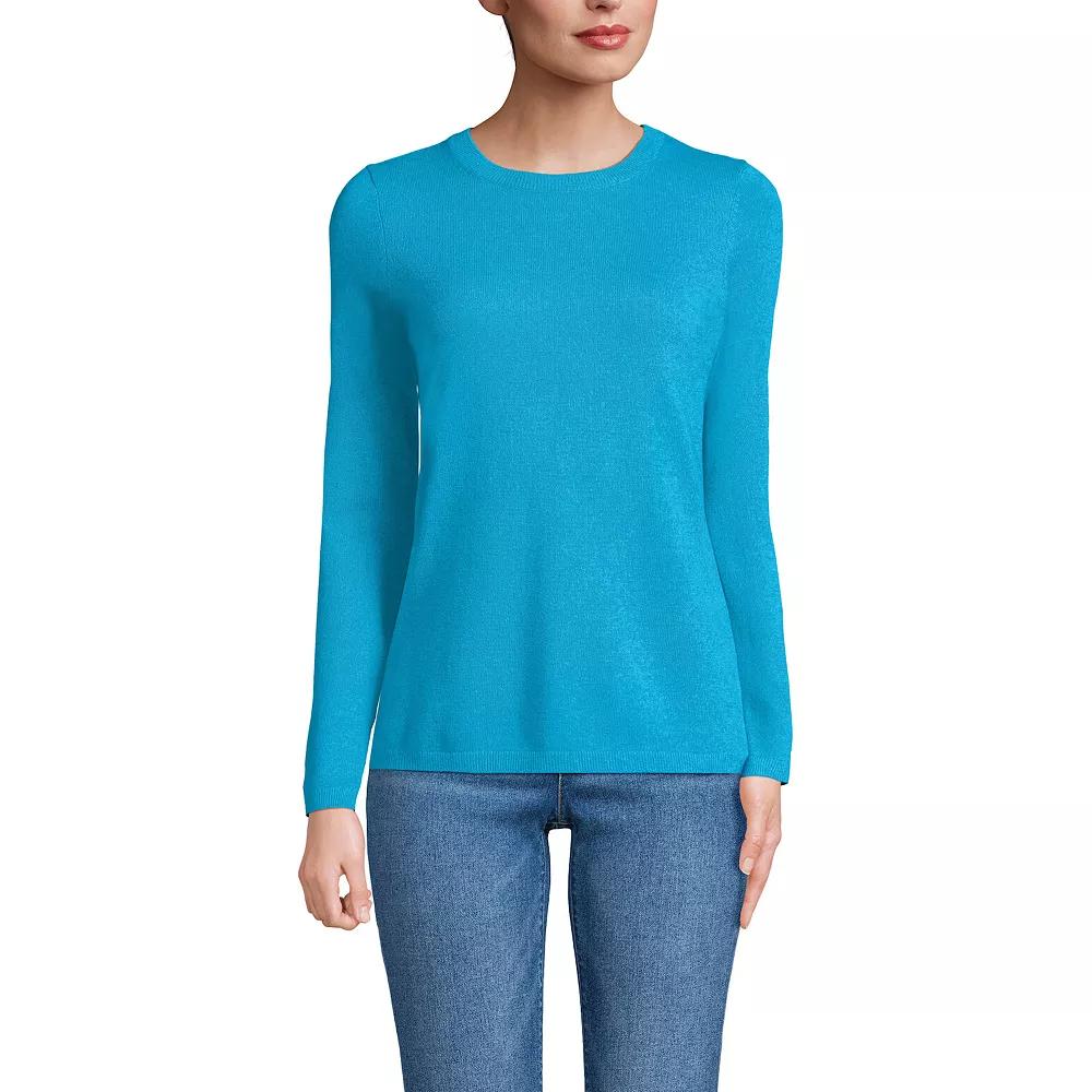 Women's Lands' End Crewneck Cashmere Sweater,  Product Image
