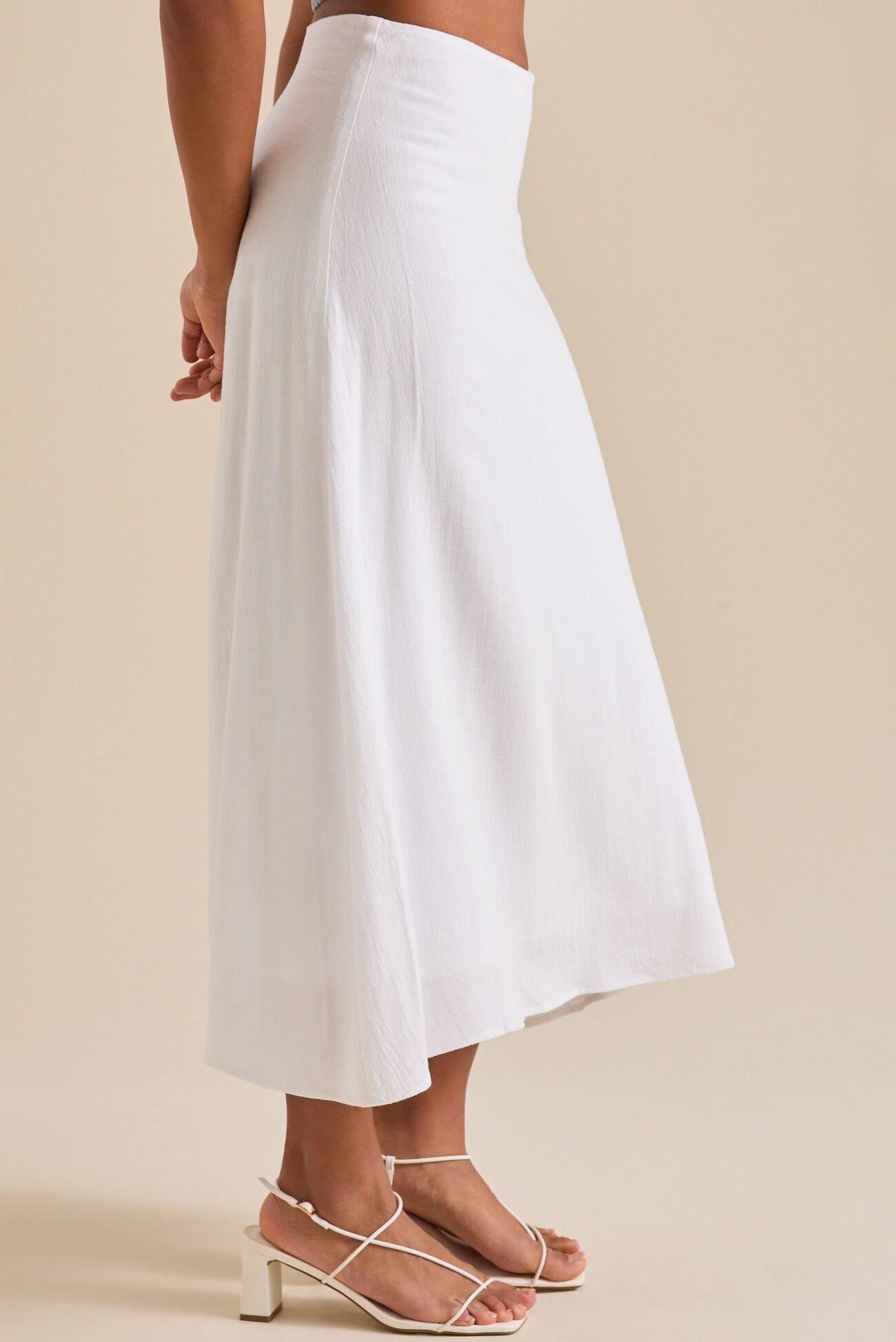 Lorrie Linen Midi Skirt Product Image