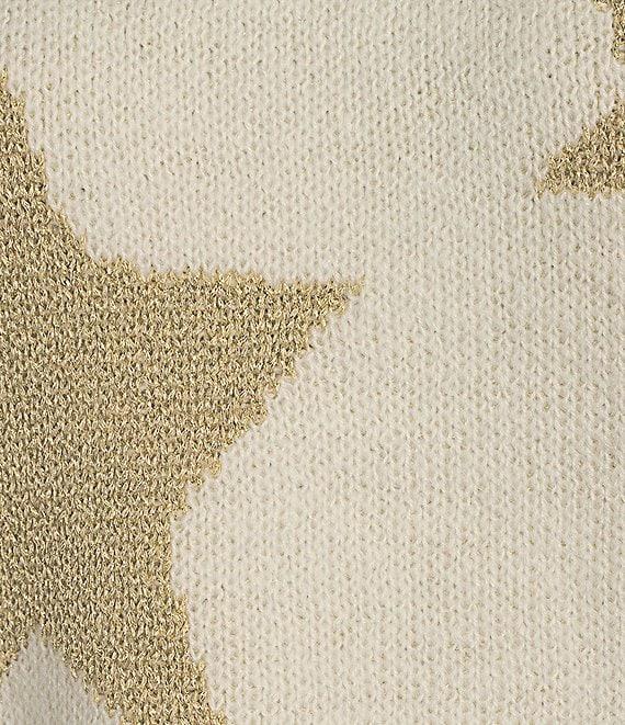 Takara Long Sleeve Crewneck Allover Printed Star Sweater Product Image