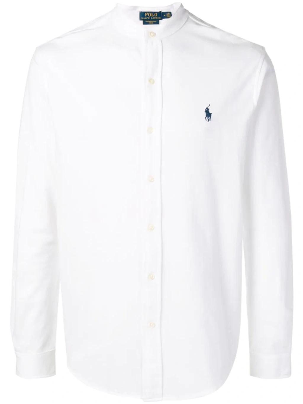 POLO RALPH LAUREN Long Sleeve Sport Shirt Clothing In White Product Image
