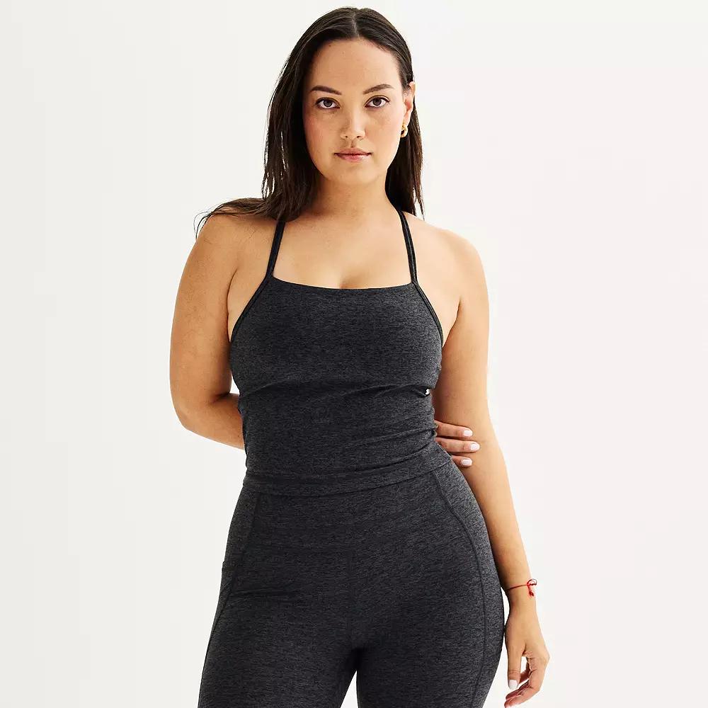 Women's FLX Brushed Performance Tank Top, Size: XS, Mineral Black Product Image
