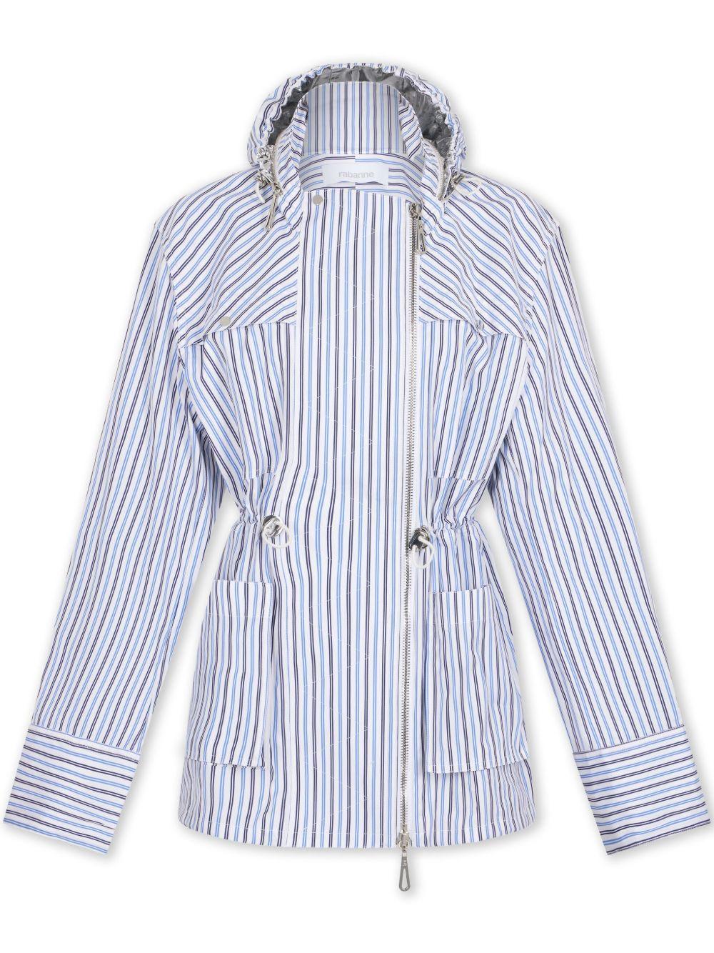 striped hooded jacket Product Image