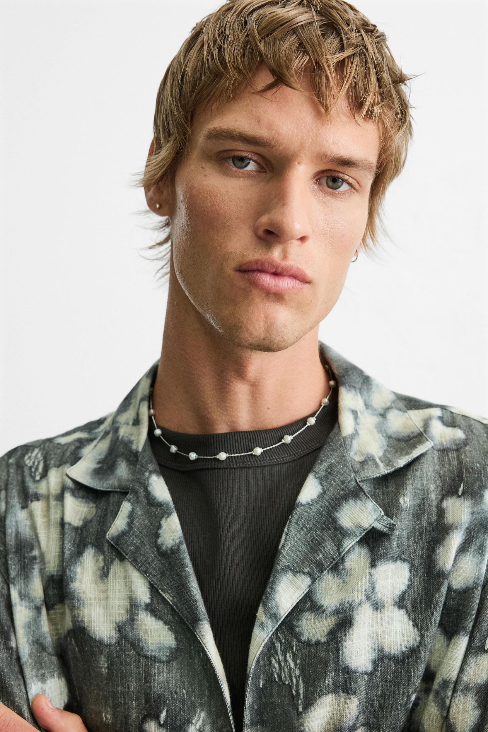 ABSTRACT FLORAL PRINT SHIRT Product Image