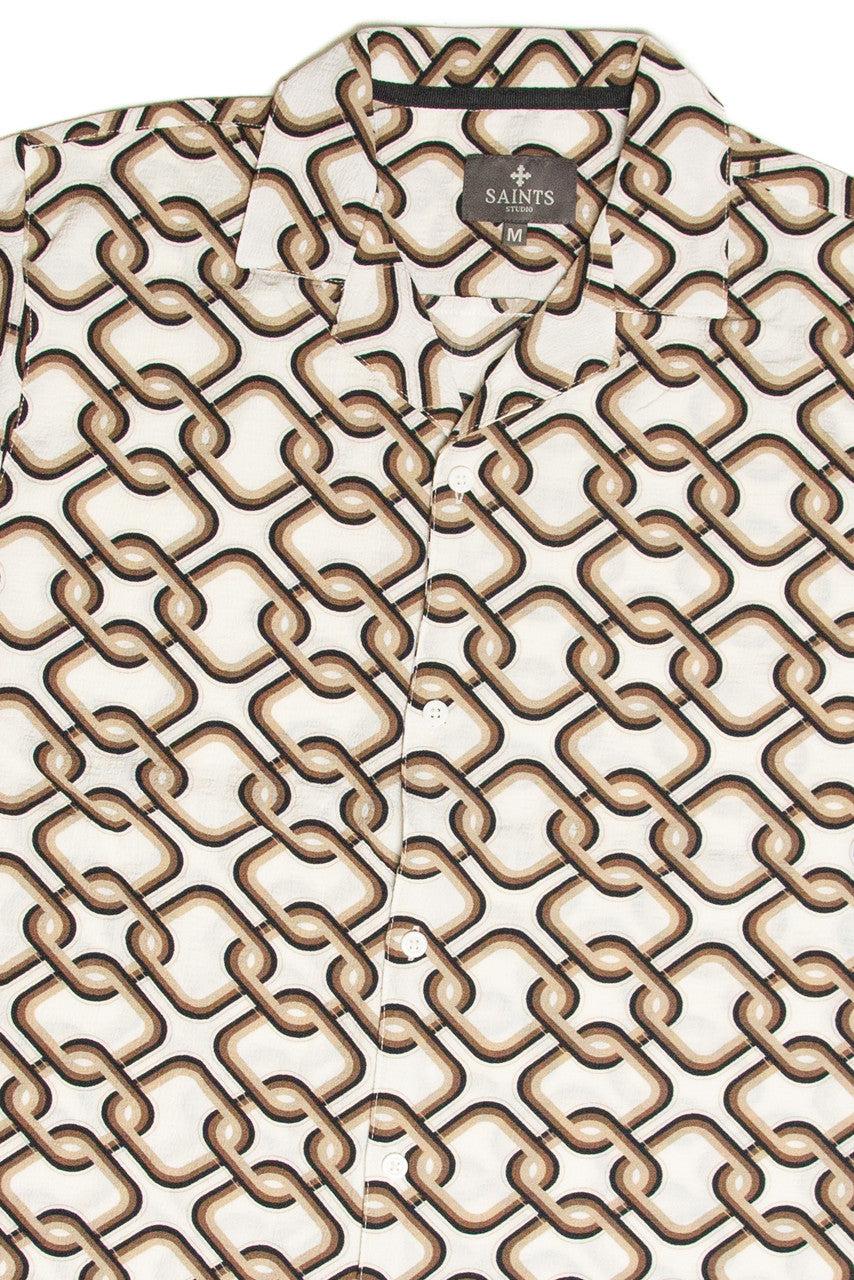 Interlocking Squares Button Shirt Product Image