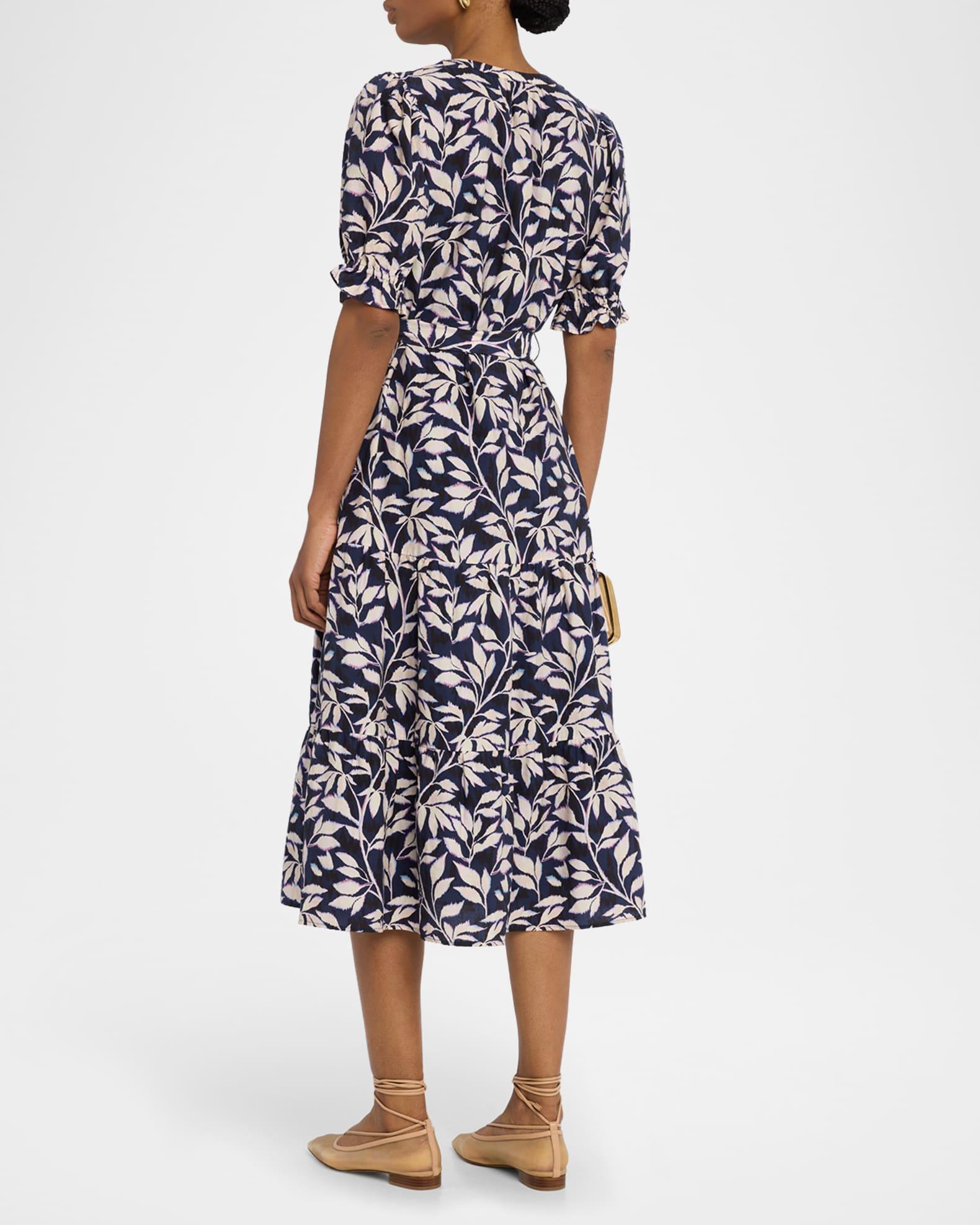 Eliana Tiered Midi Shirtdress Product Image