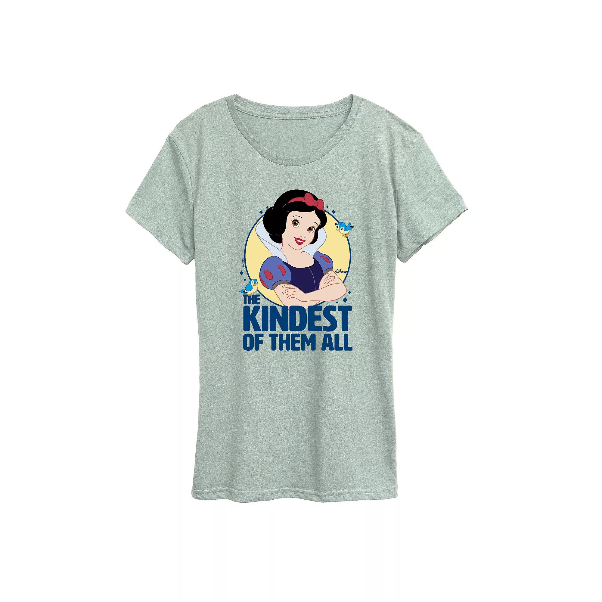 Disney Princess Snow White Women's The Kindest Of Them All Graphic Tee,  Product Image