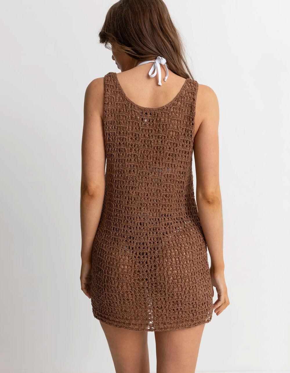 RHYTHM Maddie Womens Mini Dress - CHOCOLATE Product Image