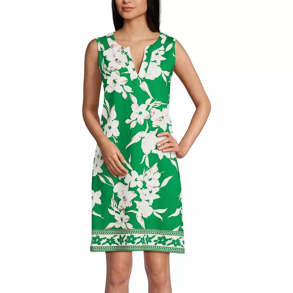 Women's Lands' End Splitneck Swim Cover-Up Dress,  Product Image