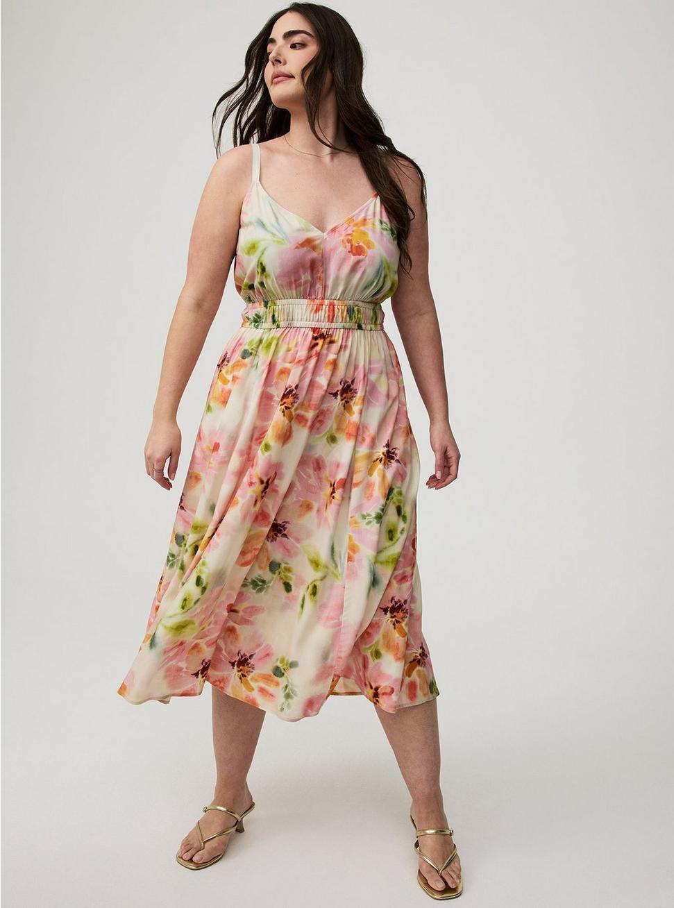 Midi V-Neck Dress Product Image