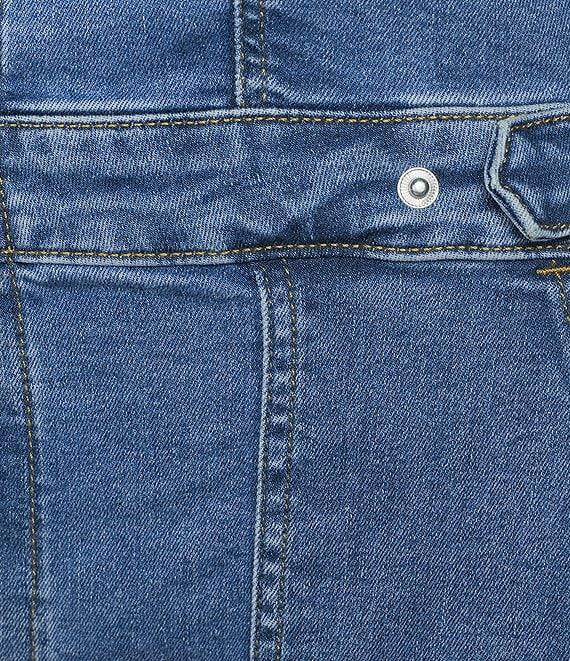 Good American Plus Size Fit For Success Sleeveless Mini Denim Dress Product Image