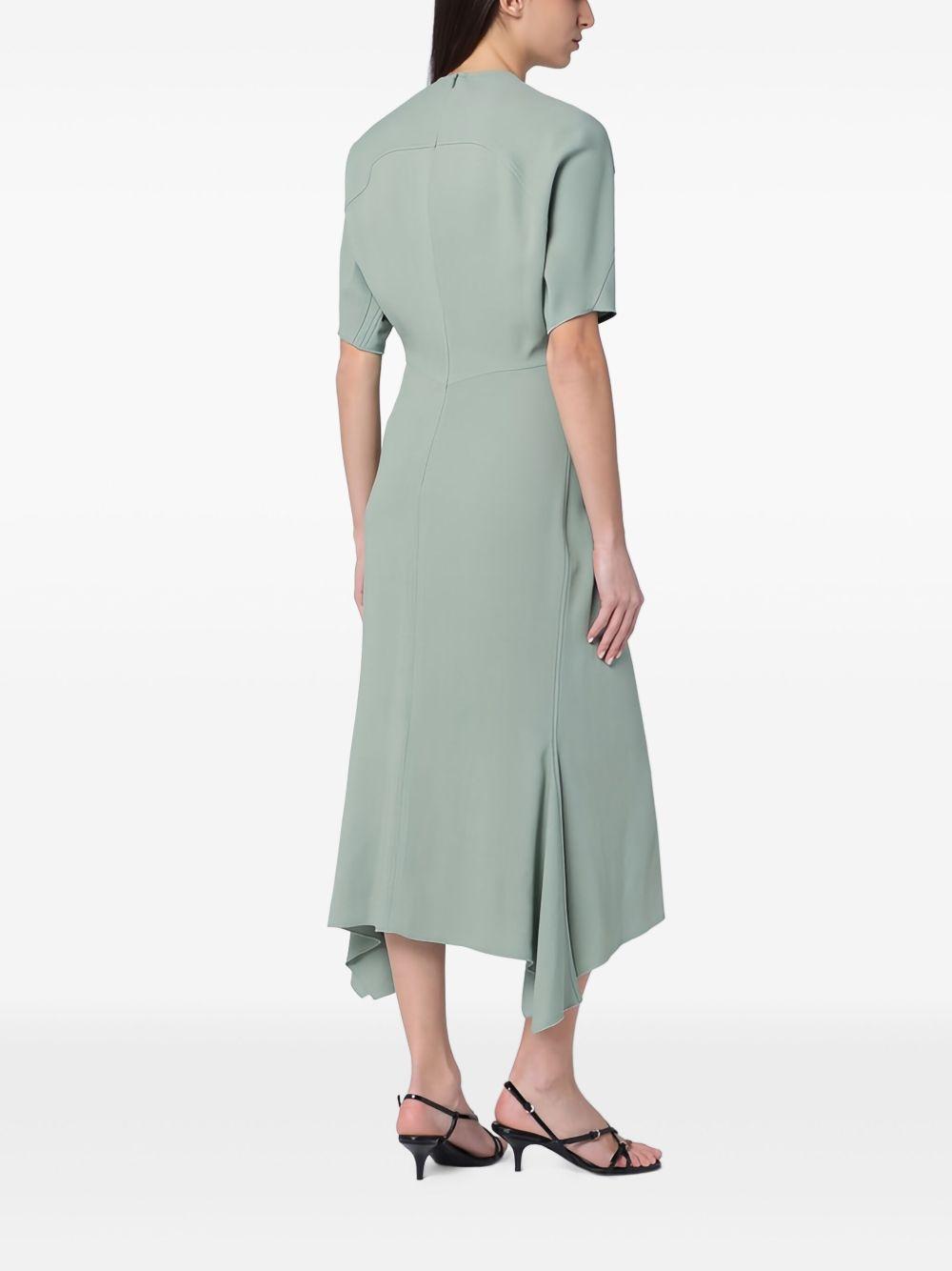 asymmetric-hem midi dress Product Image