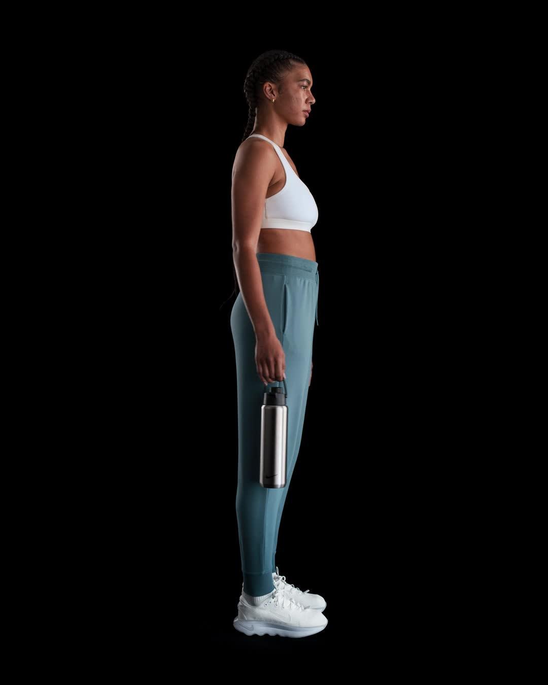 Nike Dri-FIT One Women's High-Waisted 7/8 French Terry Joggers Product Image