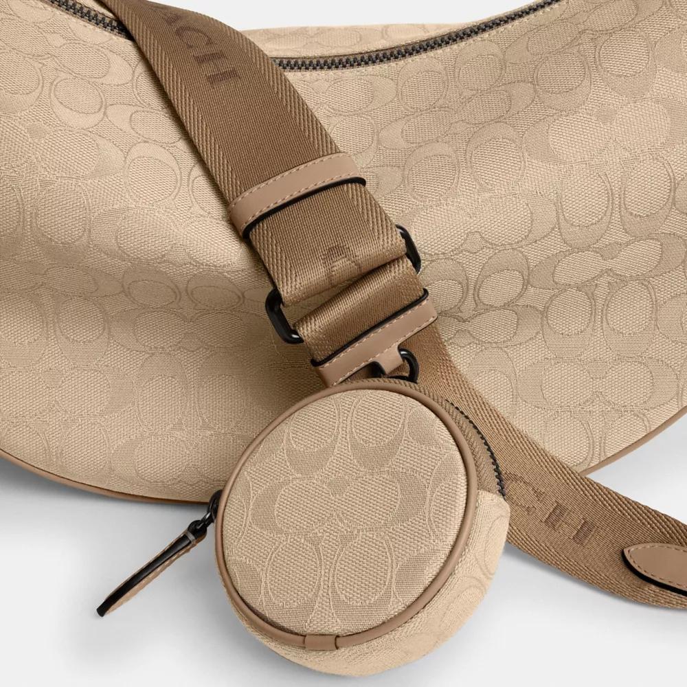 Hall Soft Sling Bag 45 In Signature Jacquard Product Image