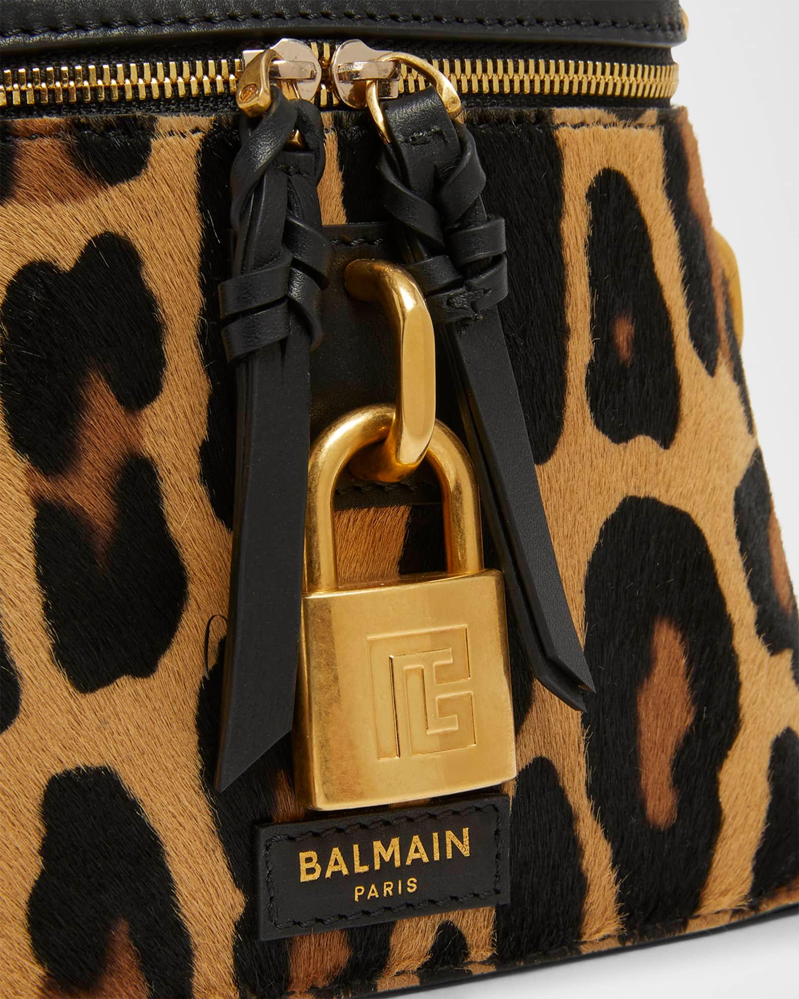 Pulse Vanity Leopard Top-Handle Bag in Calf Hair  Product Image