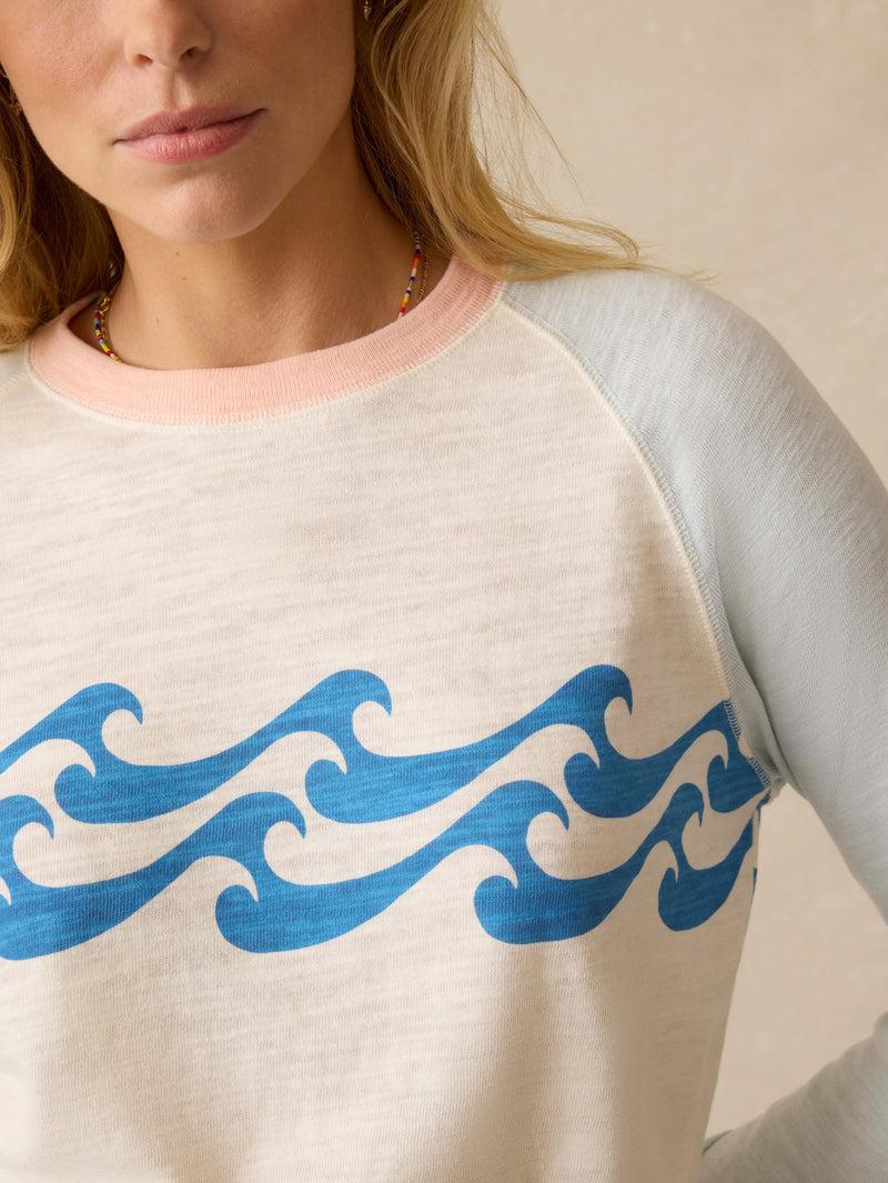 Sunwashed Slub Crewneck - Wave Breaker Product Image