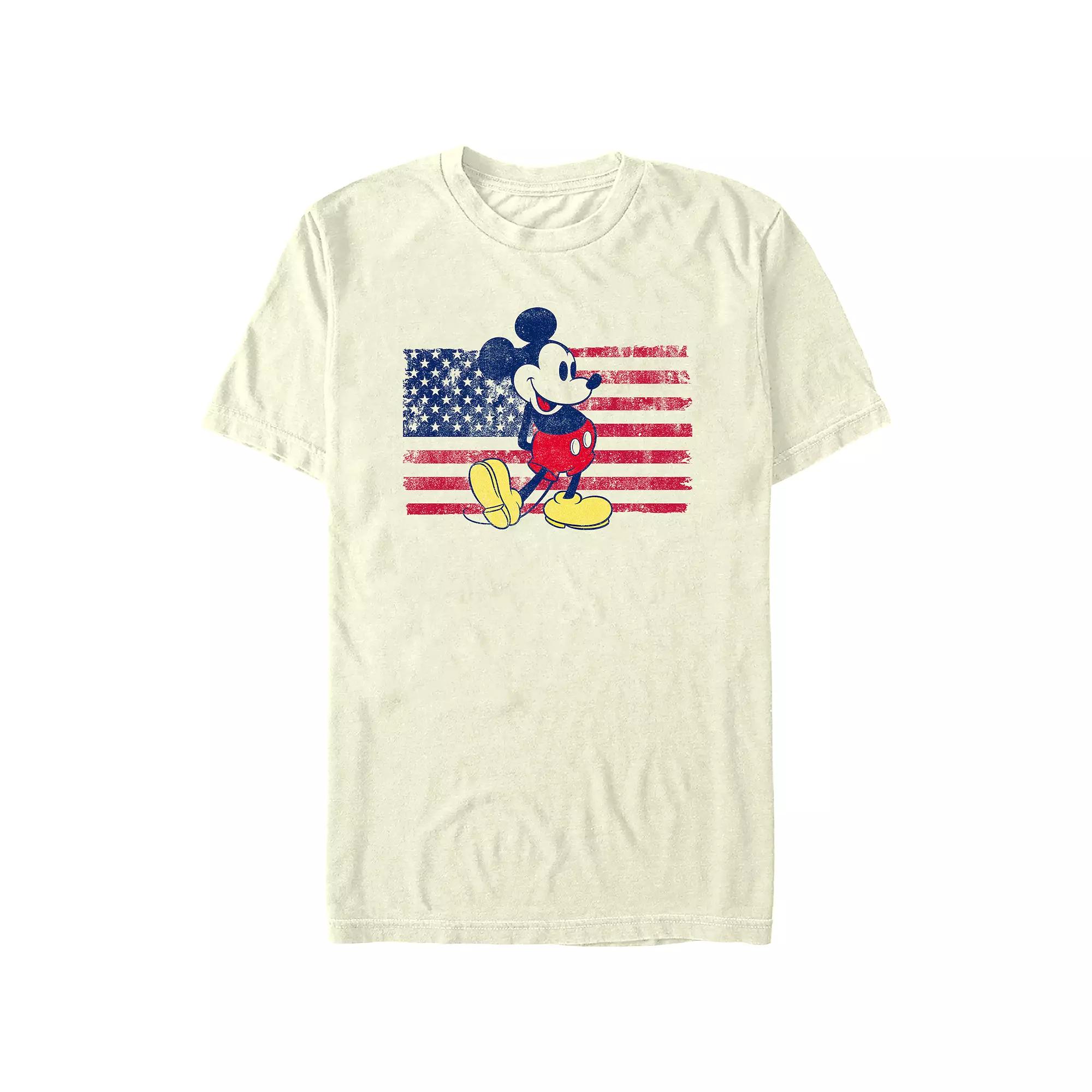 Disney's Mickey Mouse Men's USA Flag Graphic Tee,  Product Image
