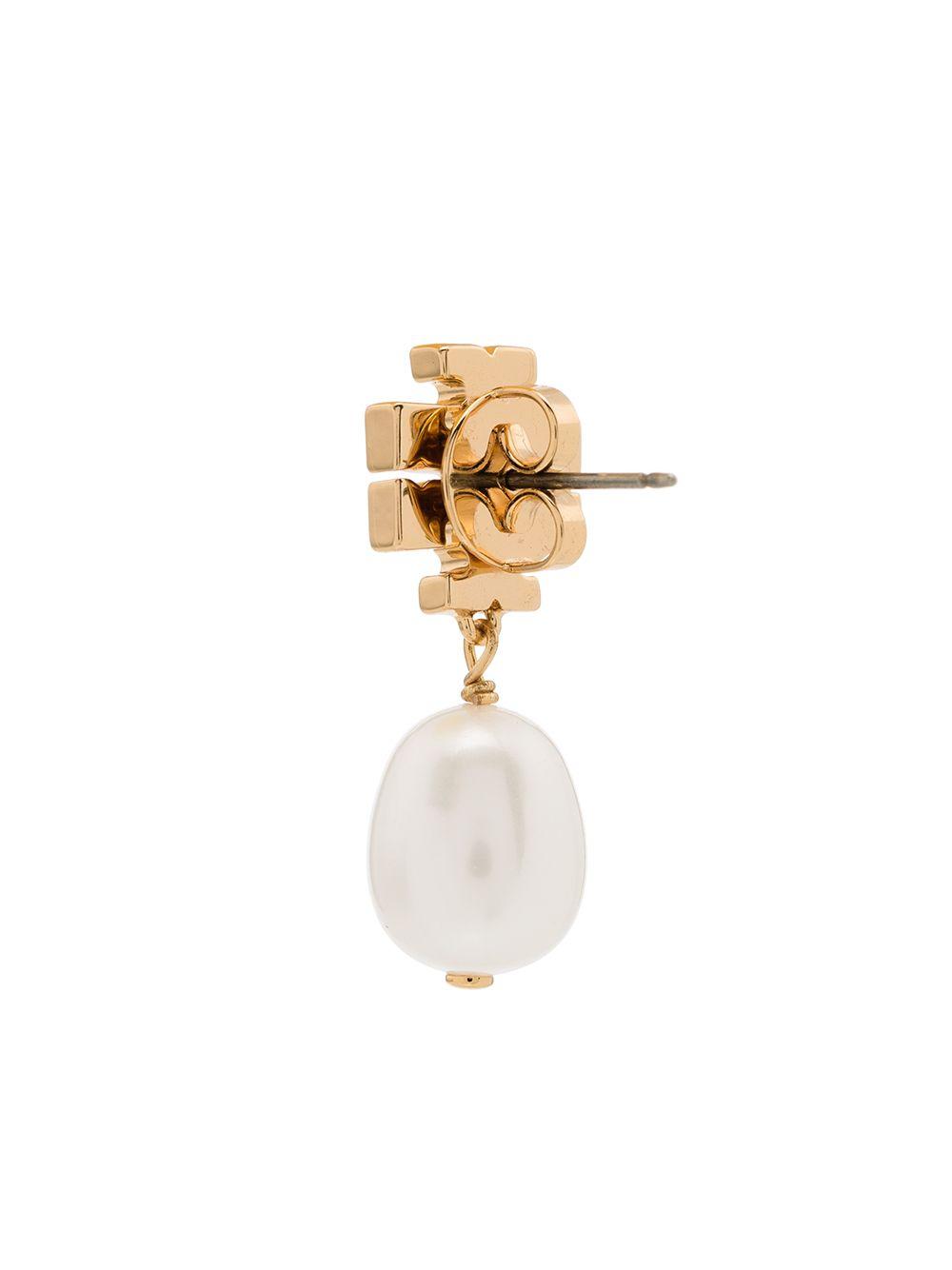 Kira pavé pearl drop earrings Product Image