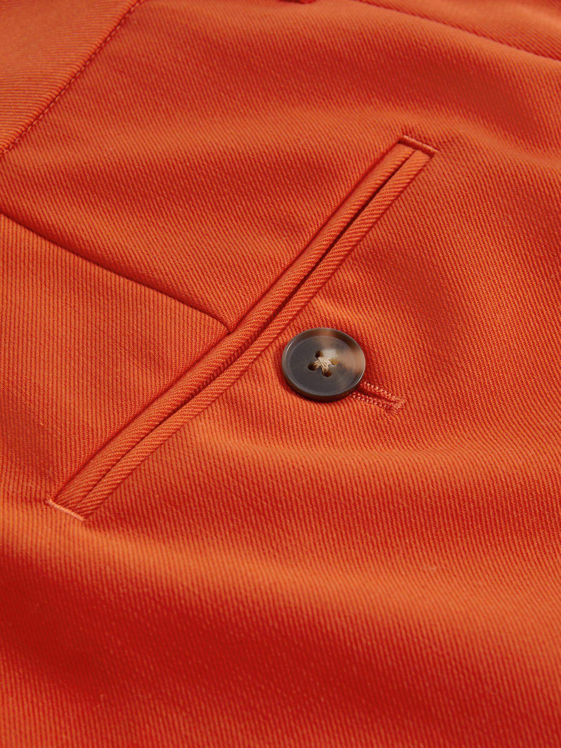 McLaren F1 Wool Blend Pleated Shorts in Papaya Product Image