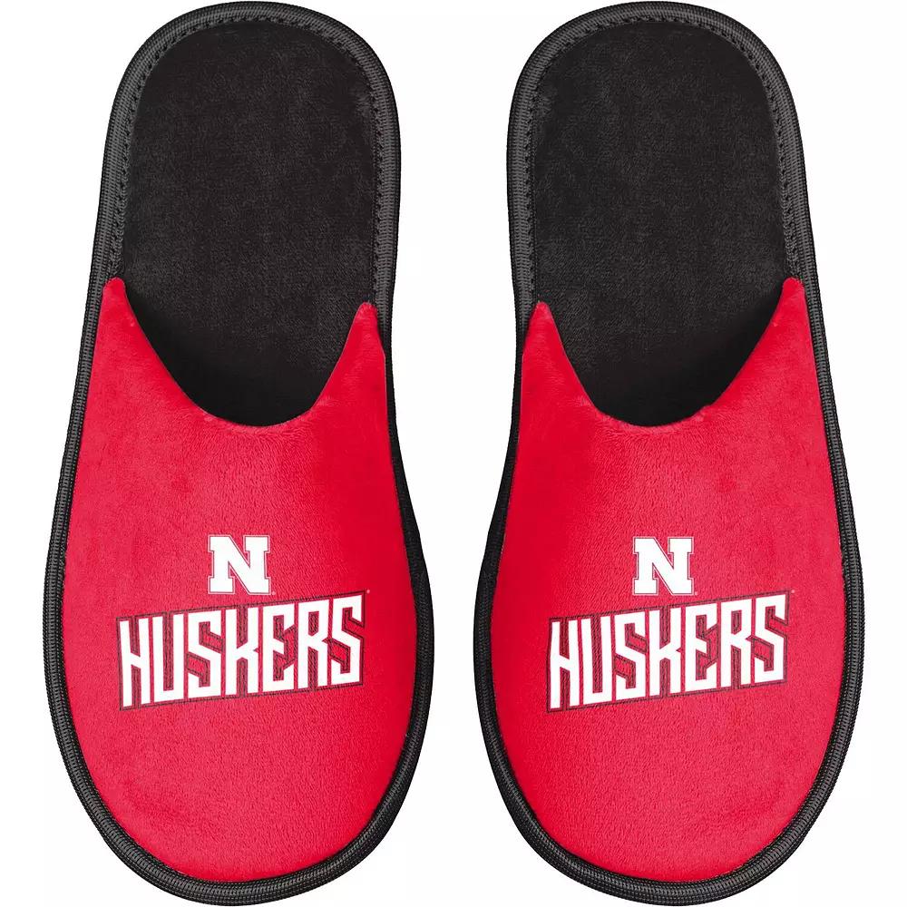 Men's FOCO Nebraska Huskers Scuff Slide Slippers,  Product Image