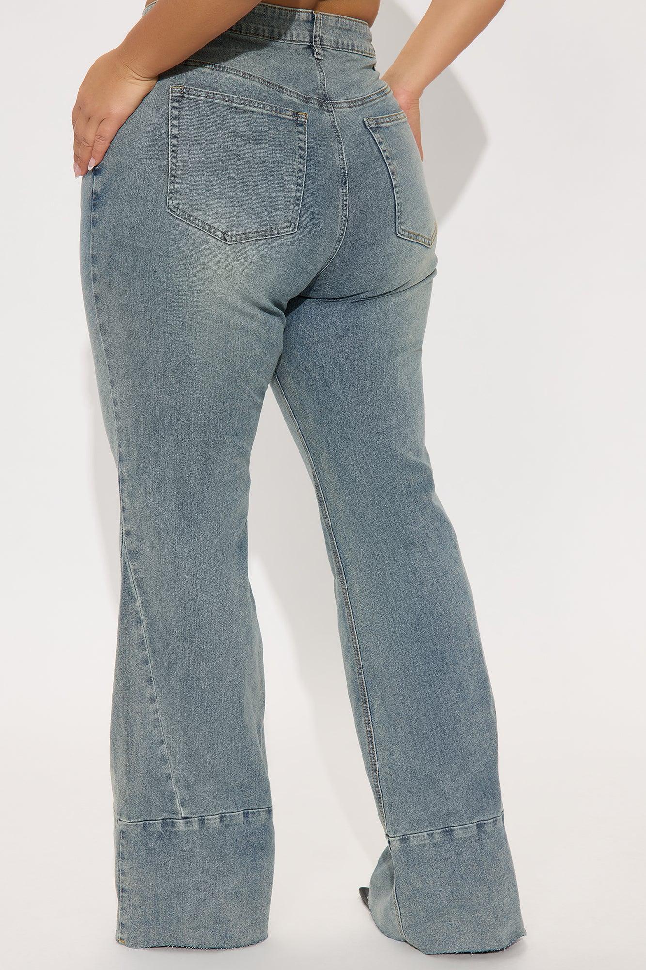 Feel The Beat Low Rise Flare Jeans - Vintage Wash Female Product Image