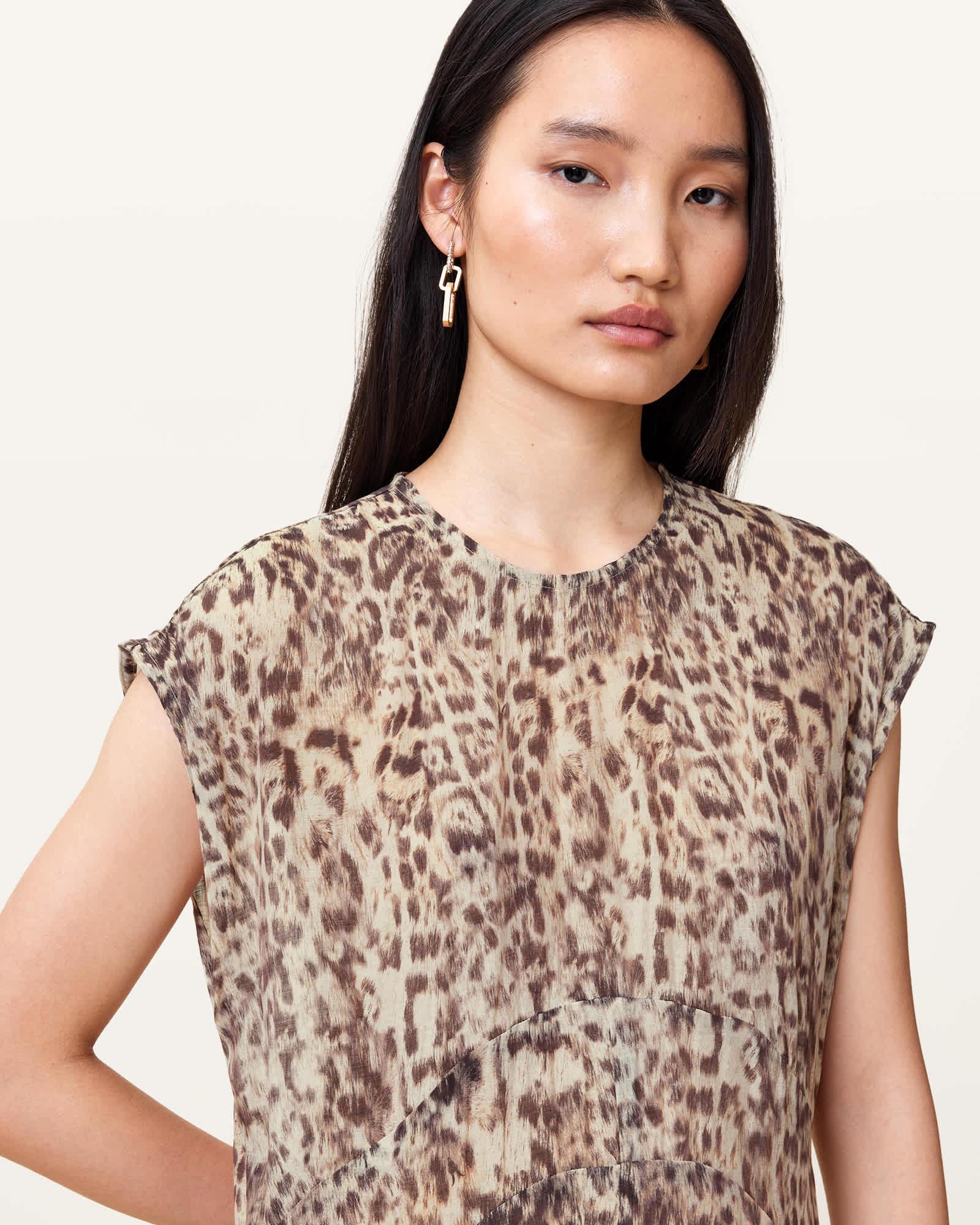 Arwen Leopard Print Dress Product Image