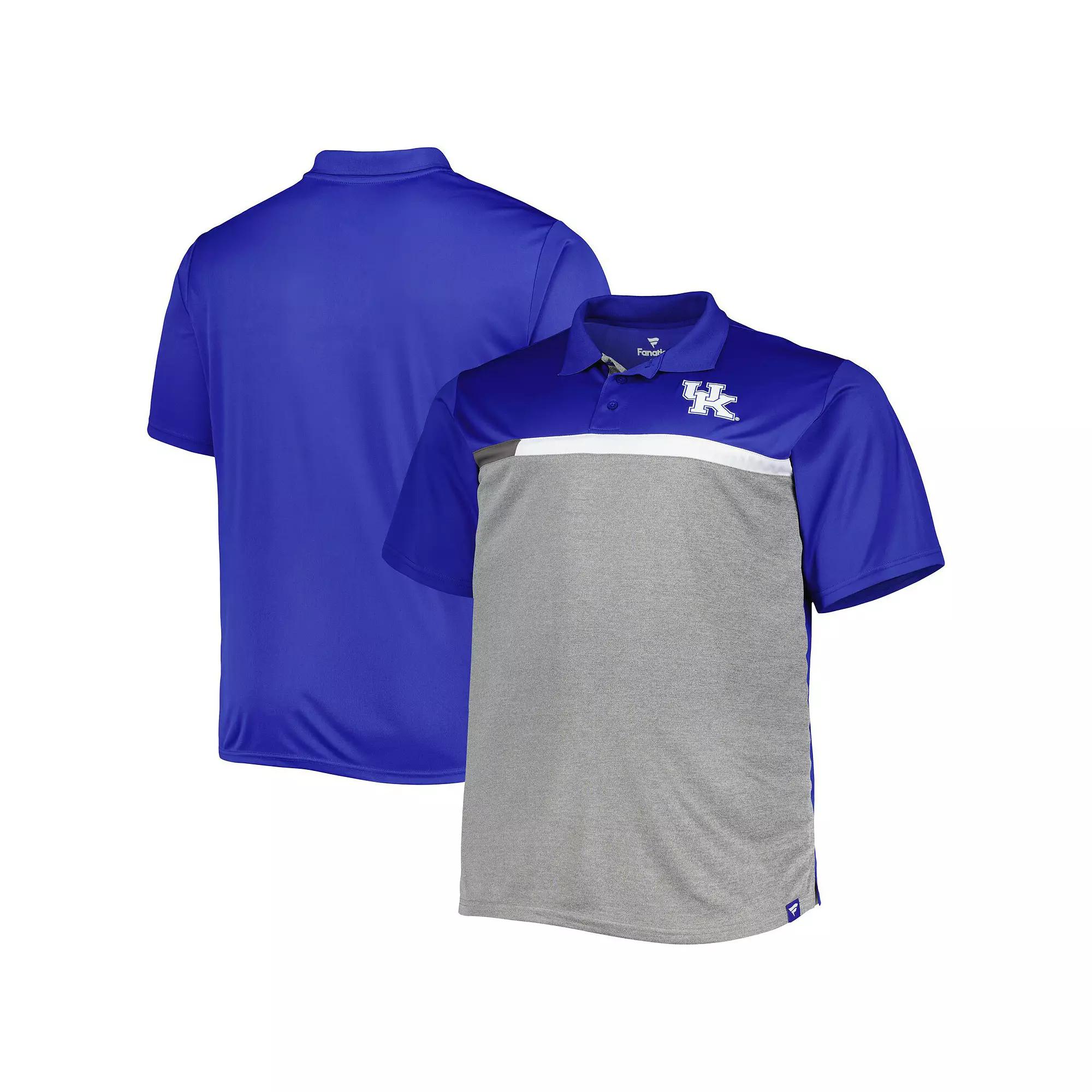 Men's Royal/Gray Kentucky Wildcats Big & Tall Polo,  Product Image