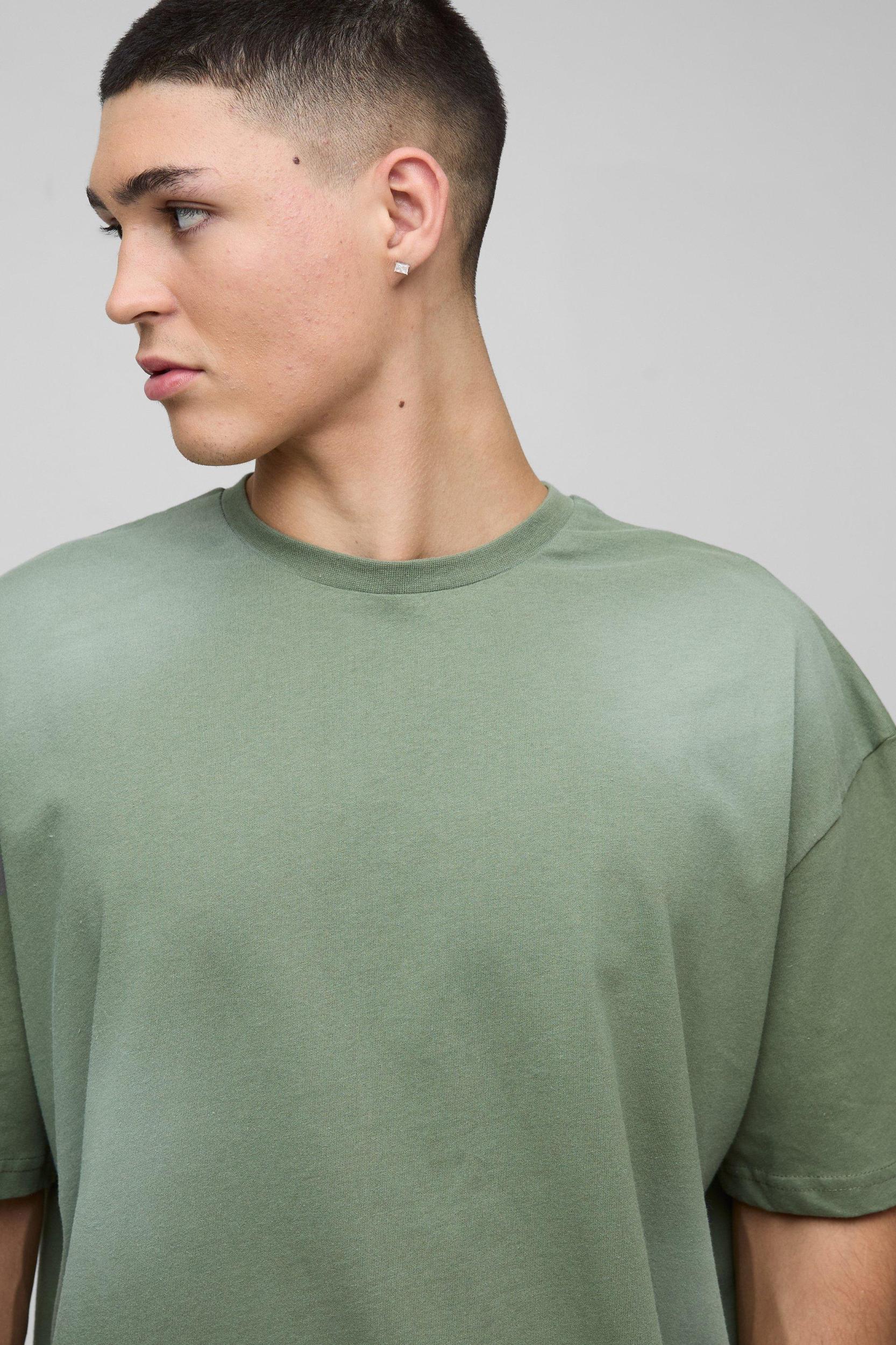 Oversized Spray Wash T-shirt | boohooMAN USA Product Image