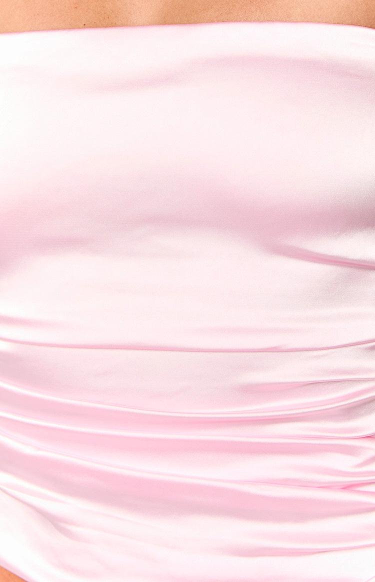 Zaylee Pink Strapless Satin Top Baby Product Image