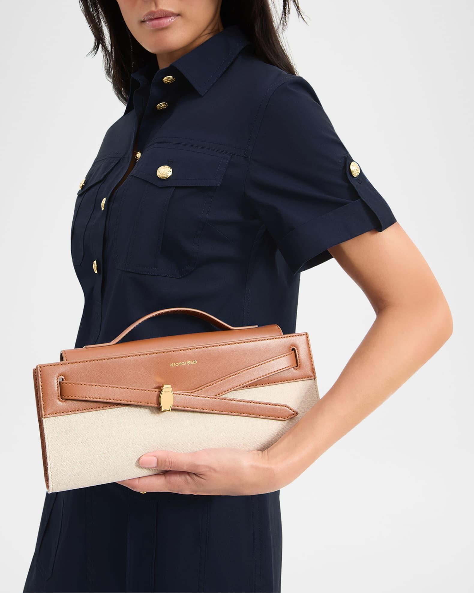 Dash Leather & Canvas Long Clutch Bag Product Image