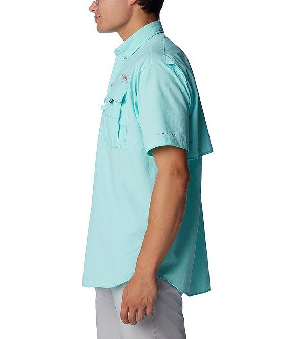Columbia PFG Bahama II Relaxed Fit Solid Short Sleeve Woven Shirt Product Image