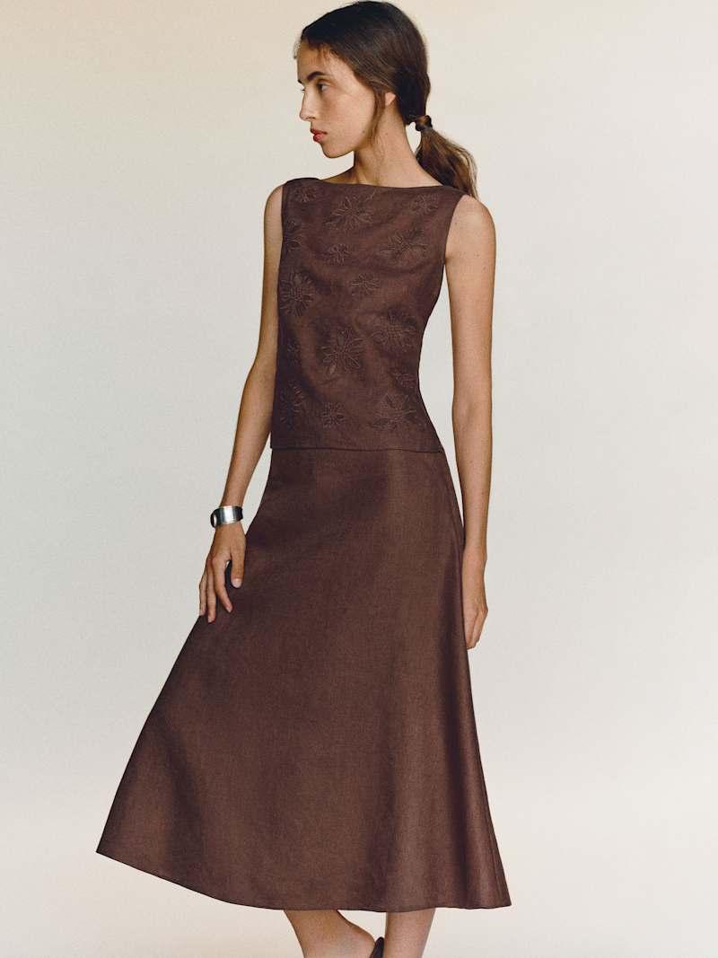 Ivy Linen Skirt Product Image