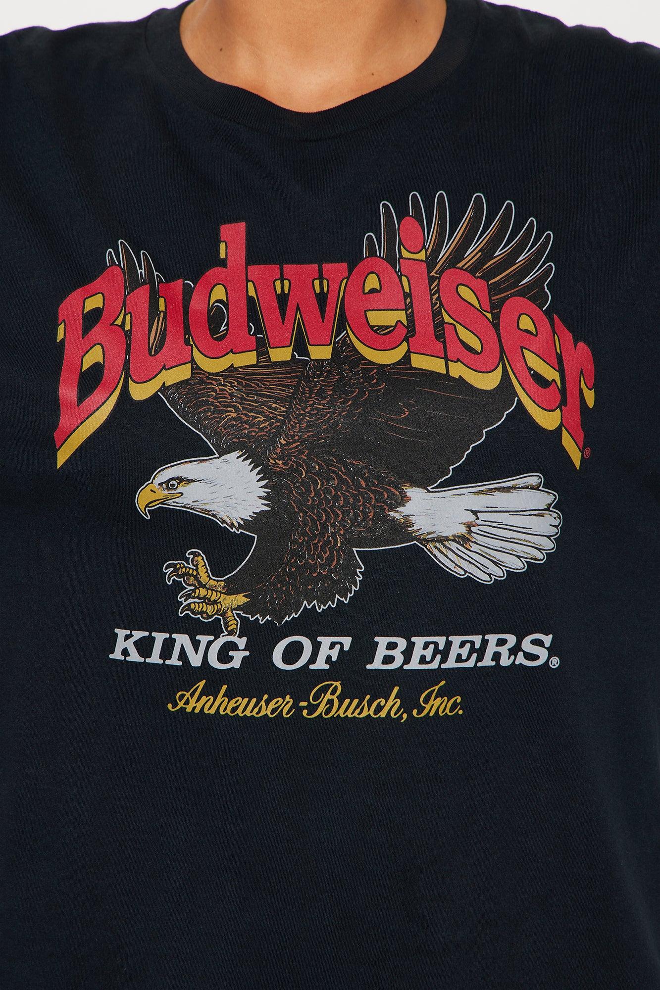 Budweiser King Of Beers Cropped Tee - Black Female Product Image