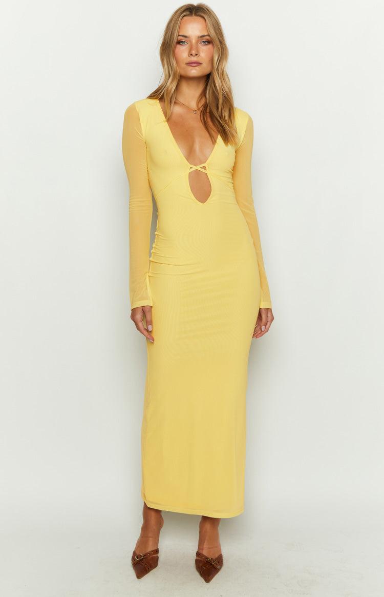 Monni Yellow Maxi Dress Product Image