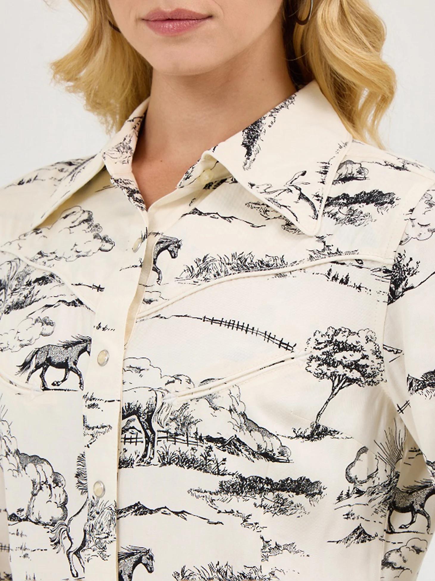 Wrangler x Lainey Wilson Country Toile Western Snap Shirt | Women's TOPS | Wrangler® Product Image