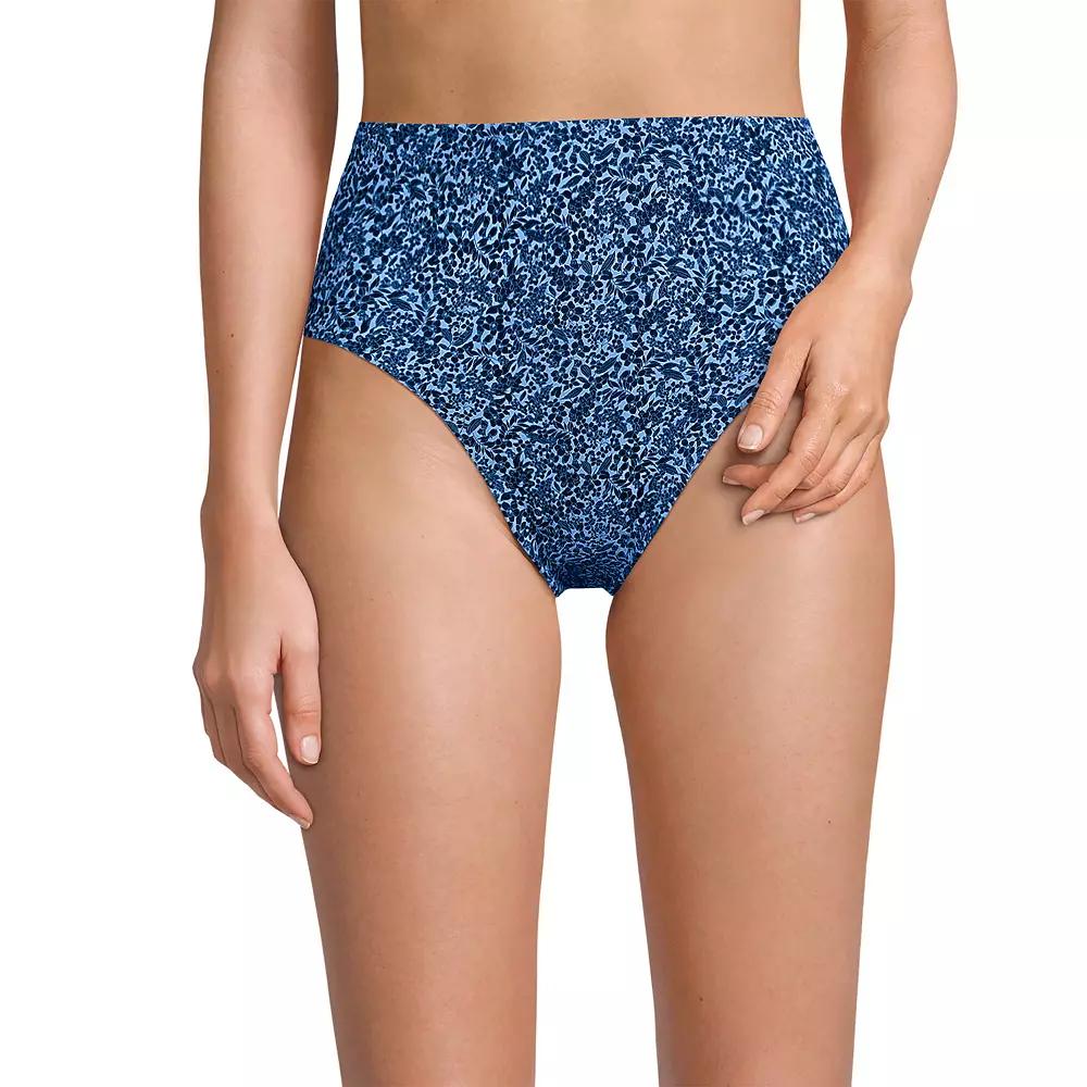 Women's Lands' End Smoothing High Waisted Bikini Bottoms,  Product Image
