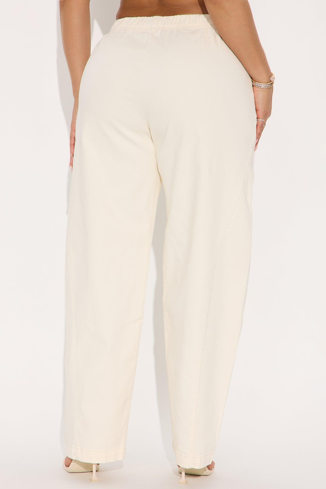 Jenia Barrel Pant - Cream Female Product Image