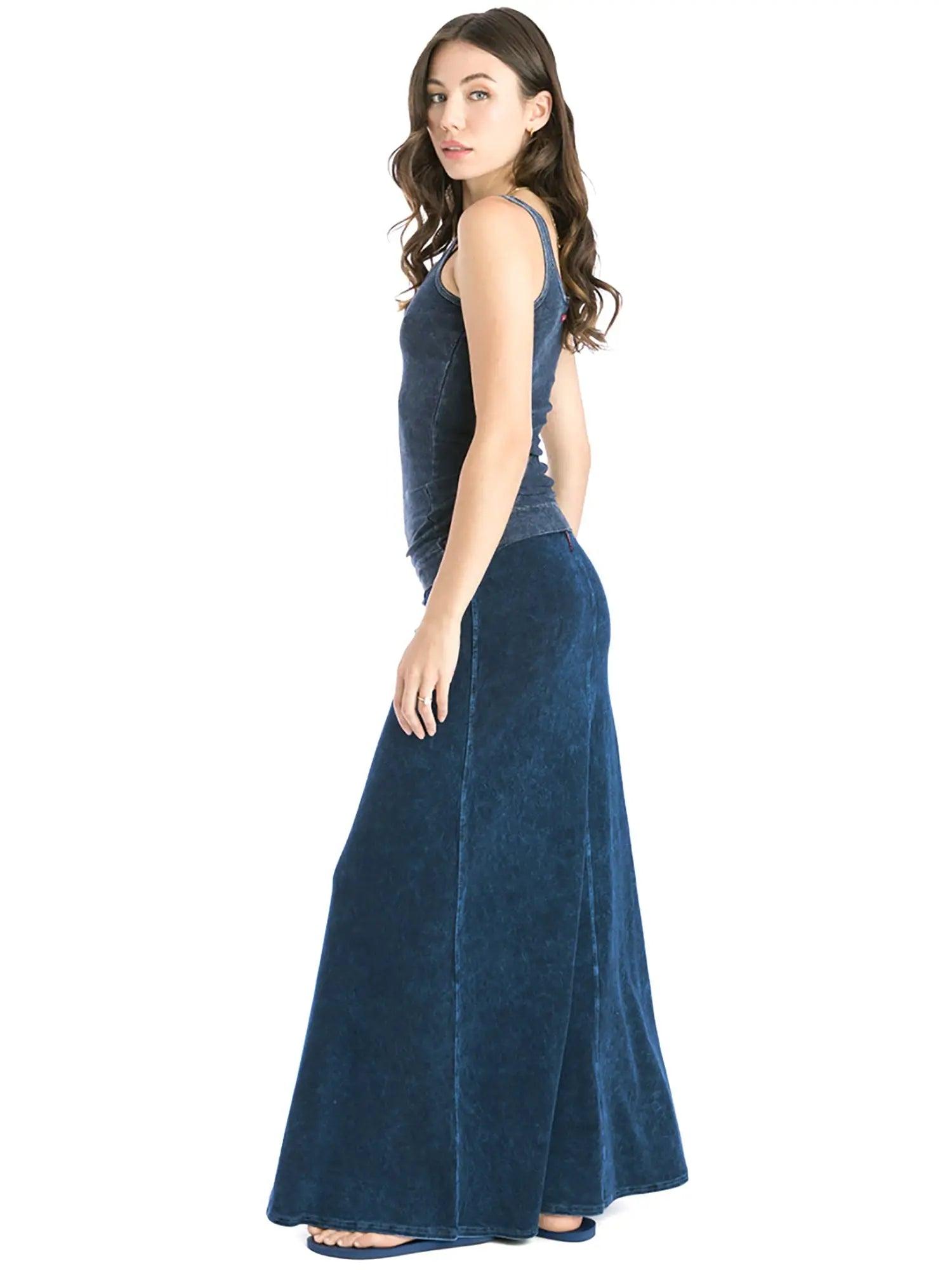 Hard Tail Flat Waist Sweep Skirt B-143 Product Image