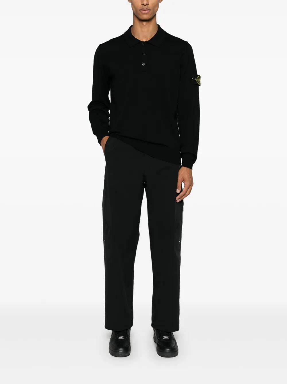 Compass-badge polo shirt Product Image