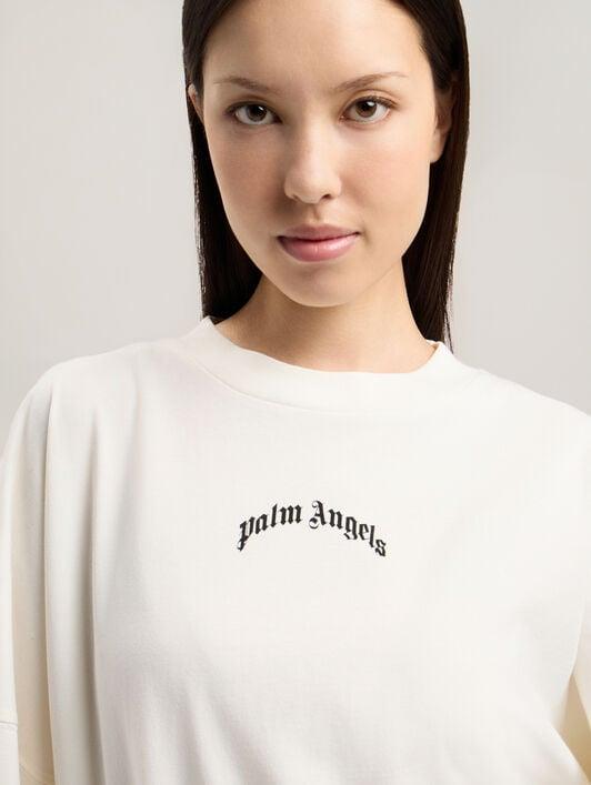 Curved Logo Over T-Shirt Product Image