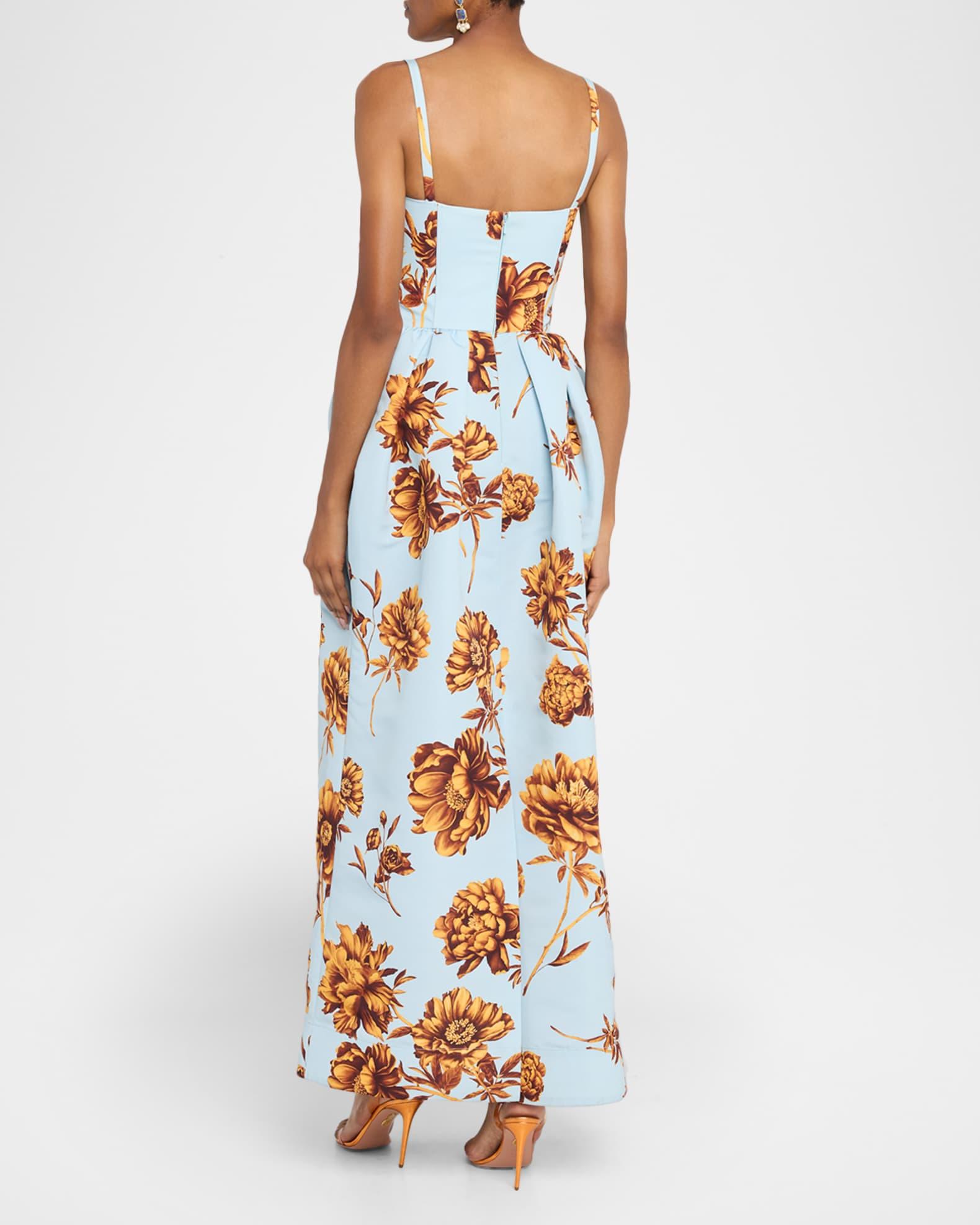 Peony Print Faille Gown Product Image