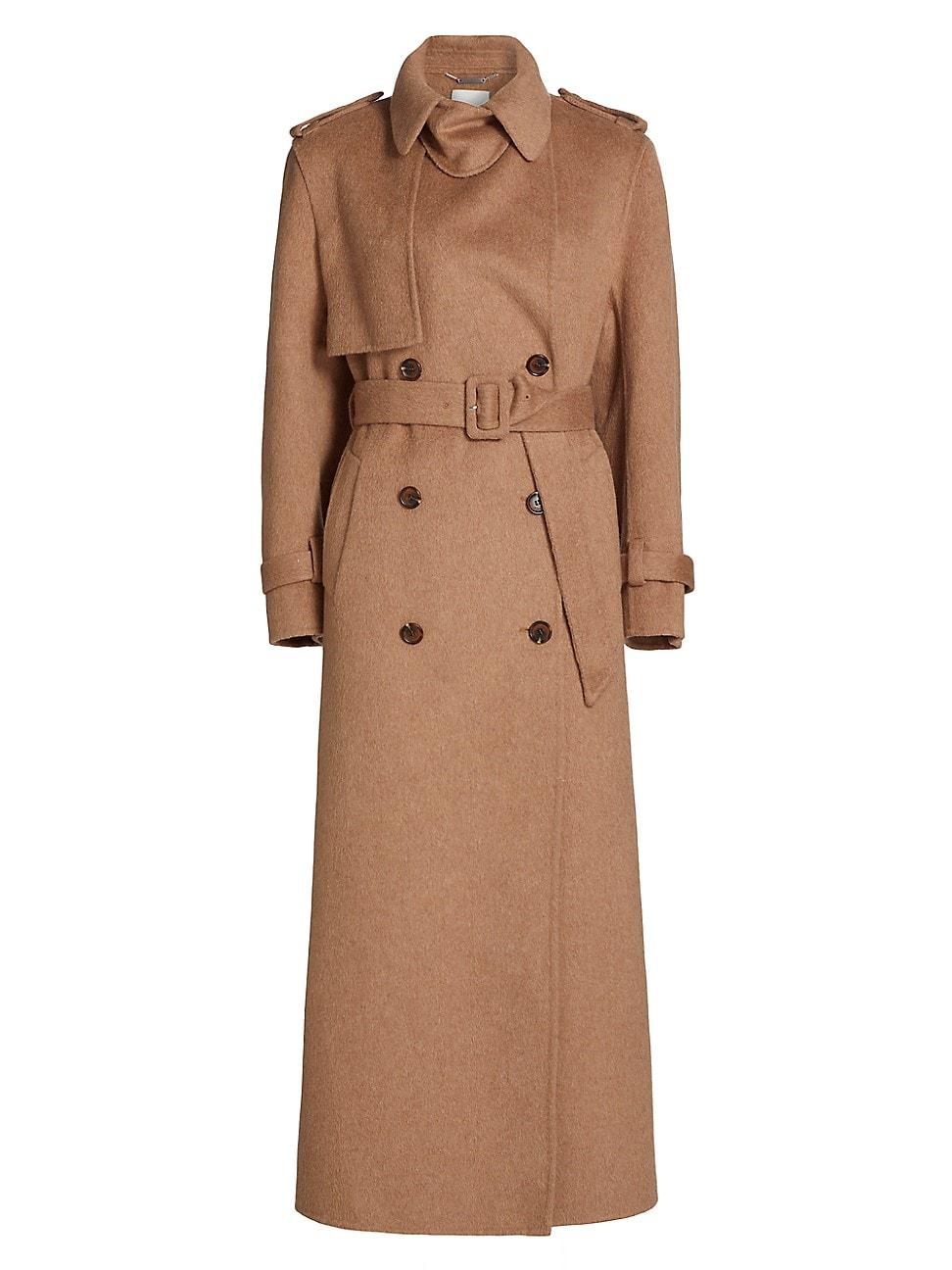 Womens Rumi Belted Wool-Blend Coat Product Image