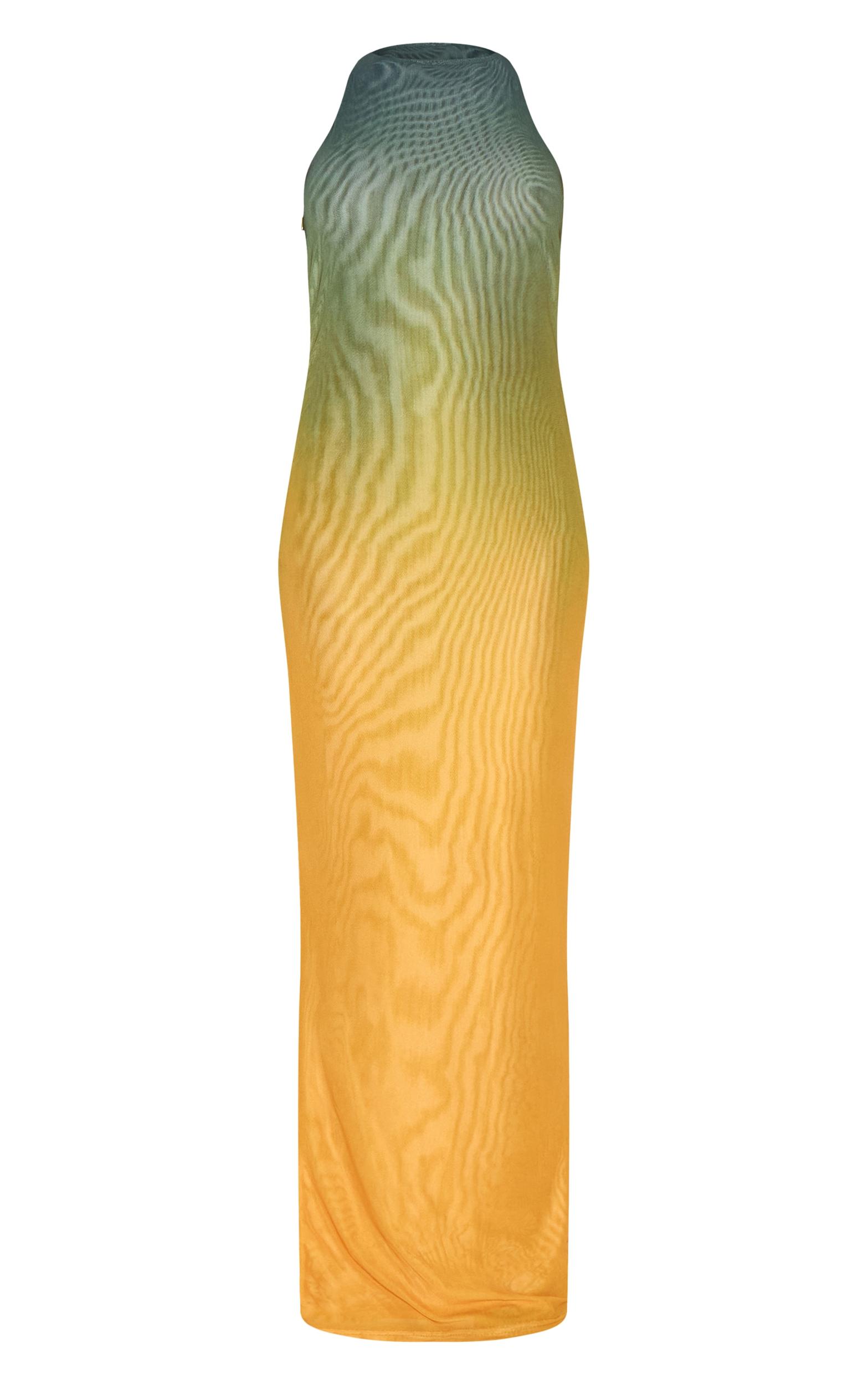  Petite Multi Ombre Lined Mesh Trim Detail Maxi Dress Product Image