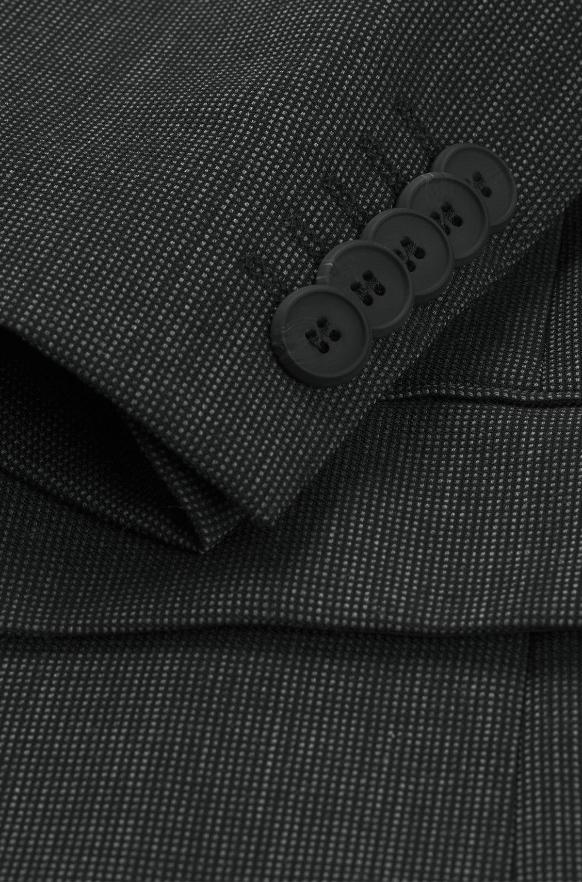 Modern-fit suit in micro-patterned performance-stretch fabric Product Image