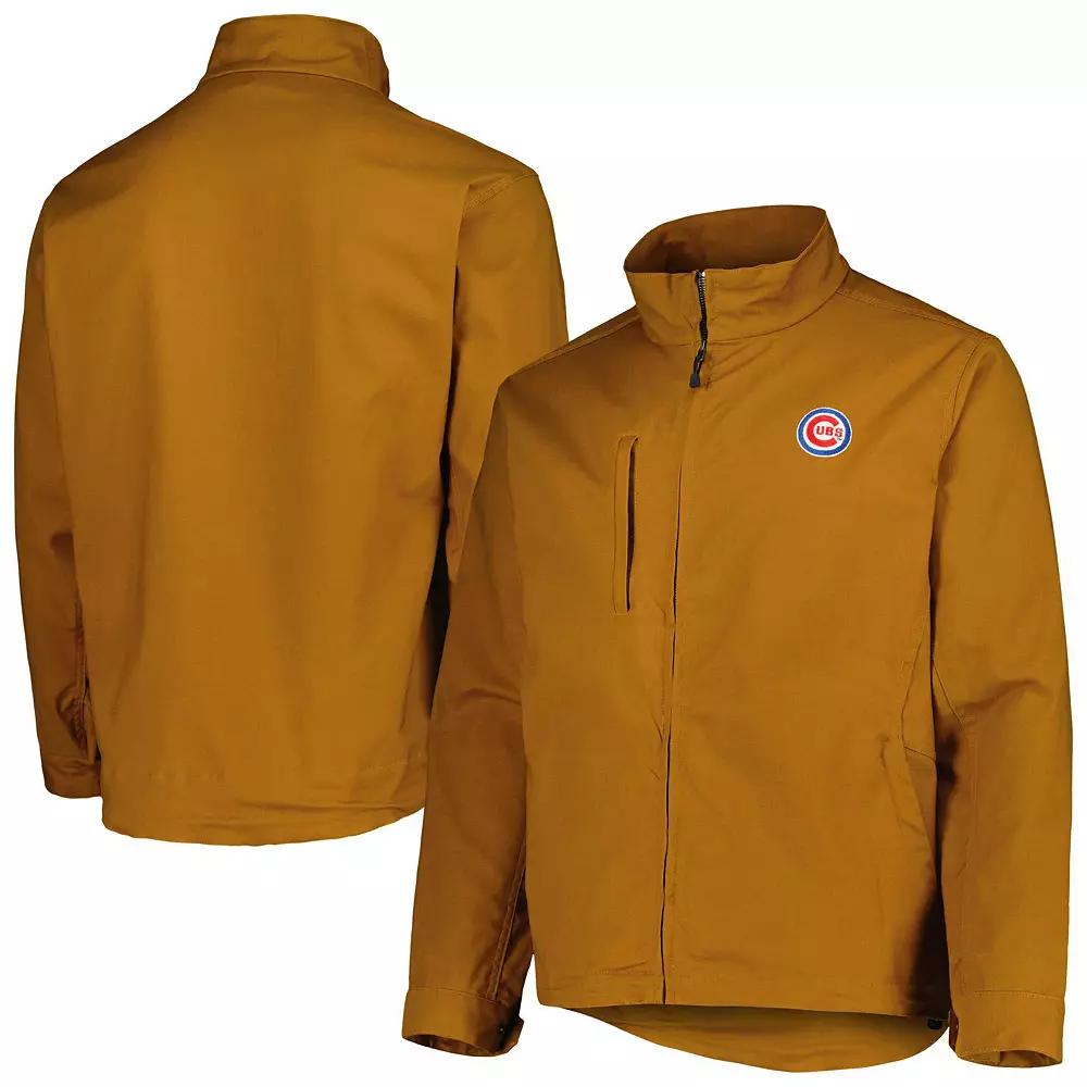 Men's Dunbrooke Tan Chicago Cubs Journey Tri-Blend Full-Zip Jacket,  Product Image