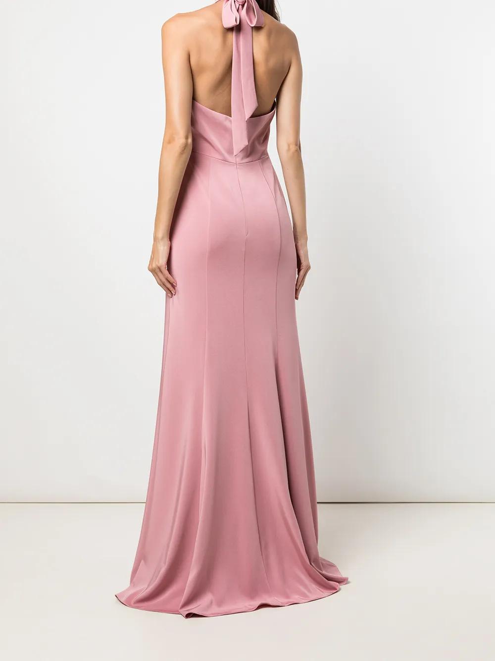 keyhole-detail floor-length gown Product Image