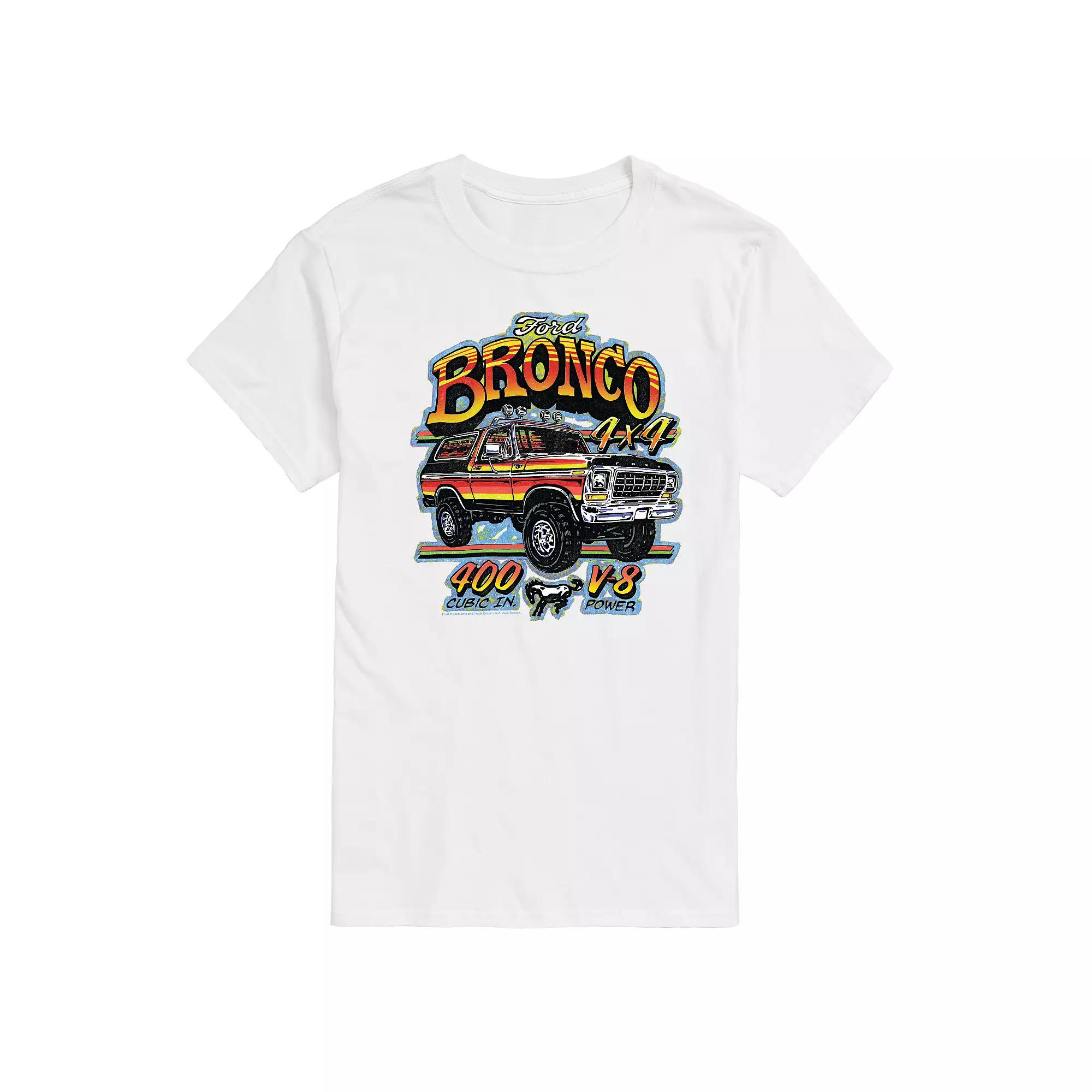 Men's Ford Bronco V-8 Vintage Graphic Tee,  Product Image