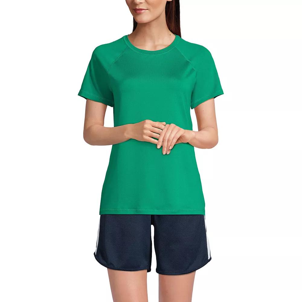 Women's Lands' End School Uniform Short Sleeve Active Tee,  Product Image