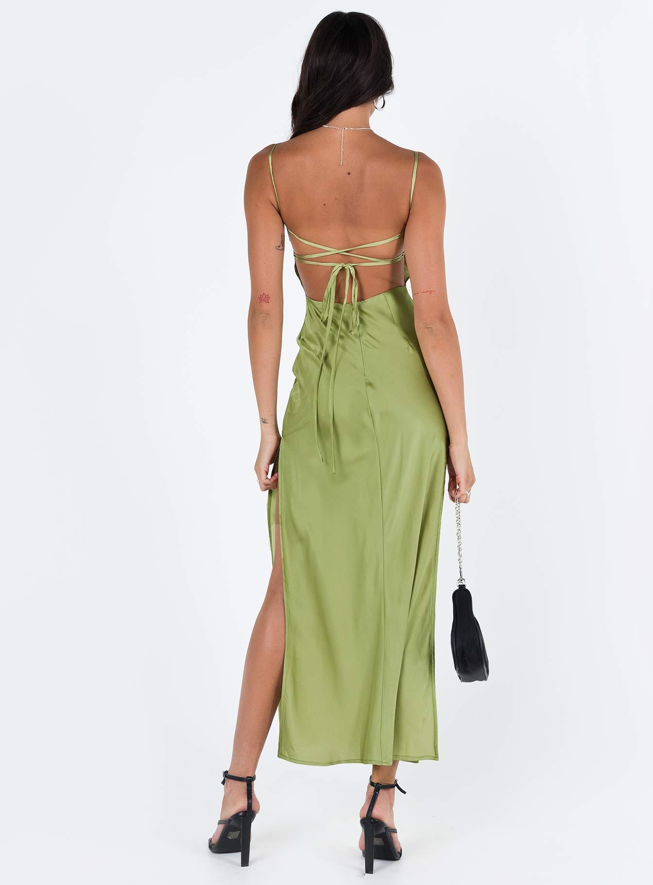 Leyana Maxi Dress Green Product Image