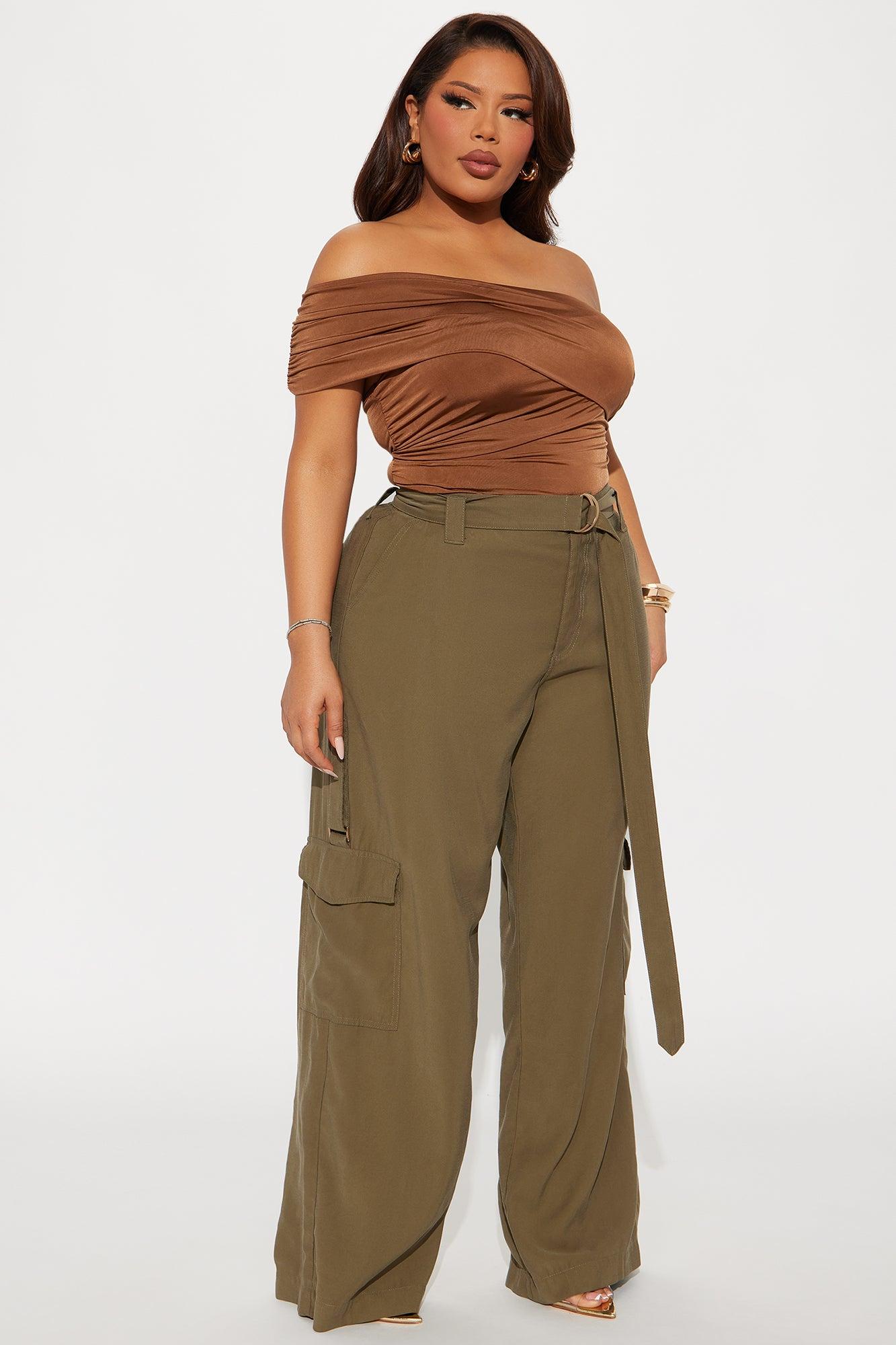 Make You Stay Wide Leg Pant - Olive Product Image